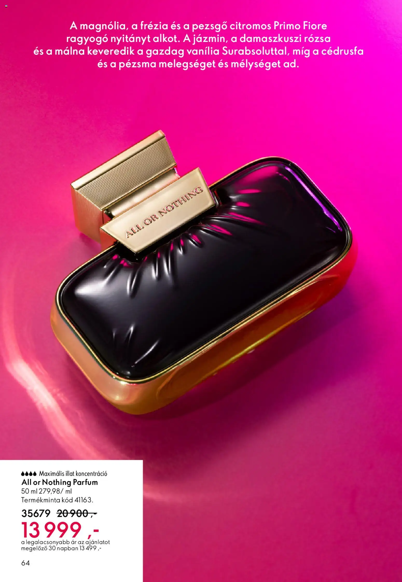 Oriflame akciós ujság - amely érvényes a következő dátumtól: 15.04.2026 | Oldal: 64 | Termékek: Málna, Pezsgő, Parfüm