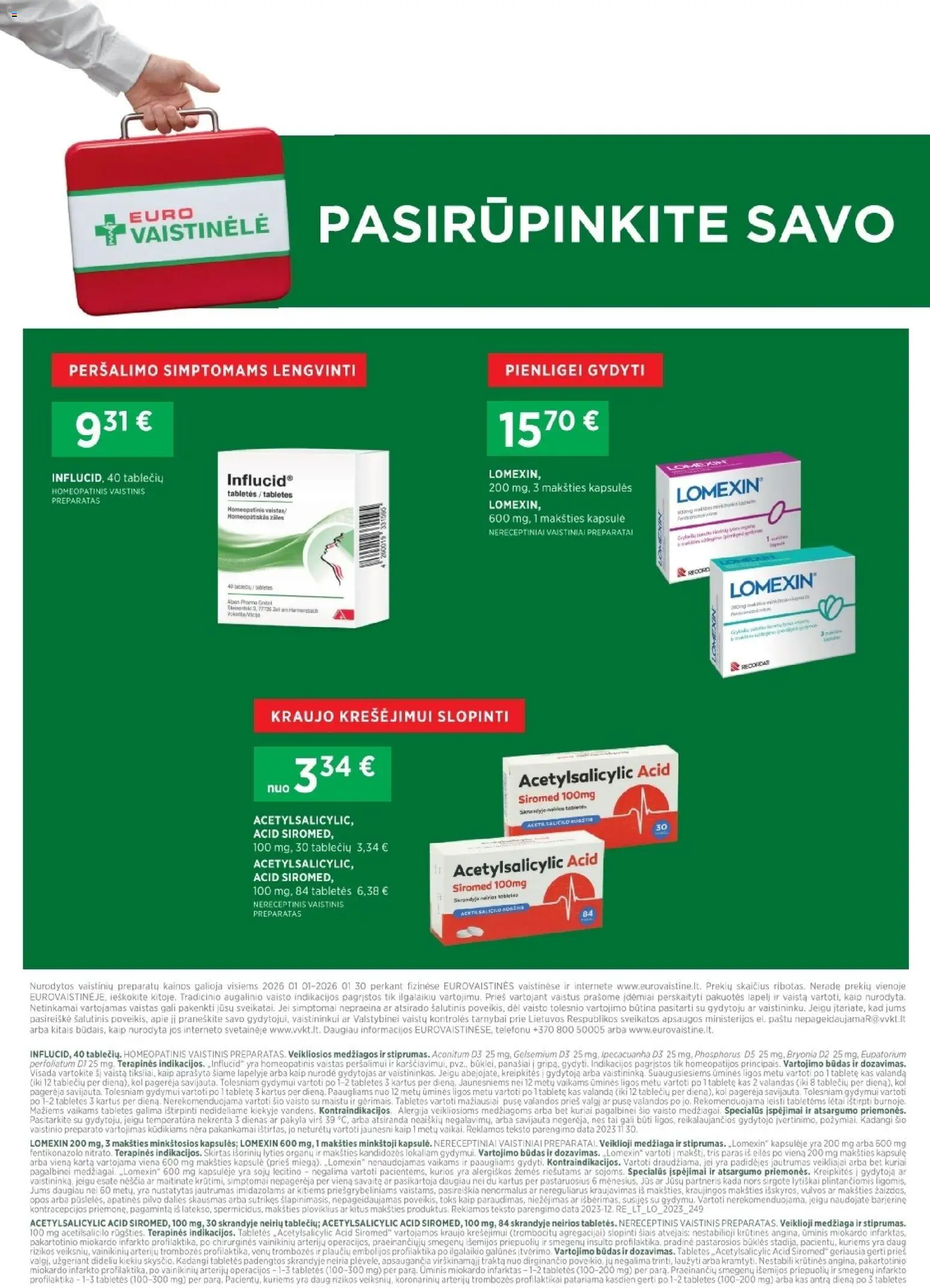 EUROVAISTINĖ akcijos nuo 01.01.2026 | Puslapis: 12