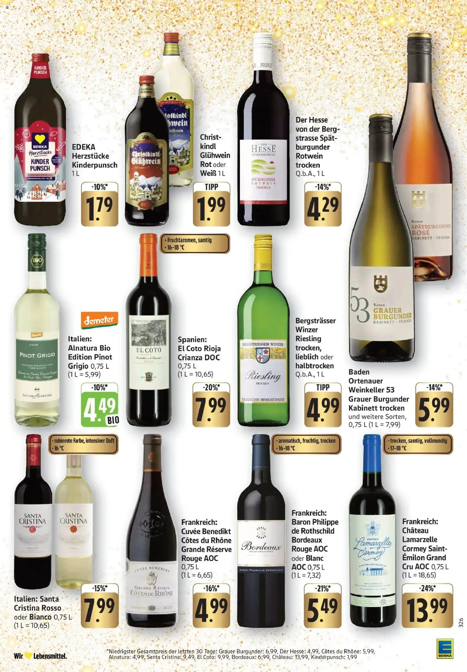 Edeka prospekt Pfungstadt	 – gültig ab 14.12.2025 | Seite: 29 | Produkte: Rotwein, Rotwein trocken, Duft, Rouge