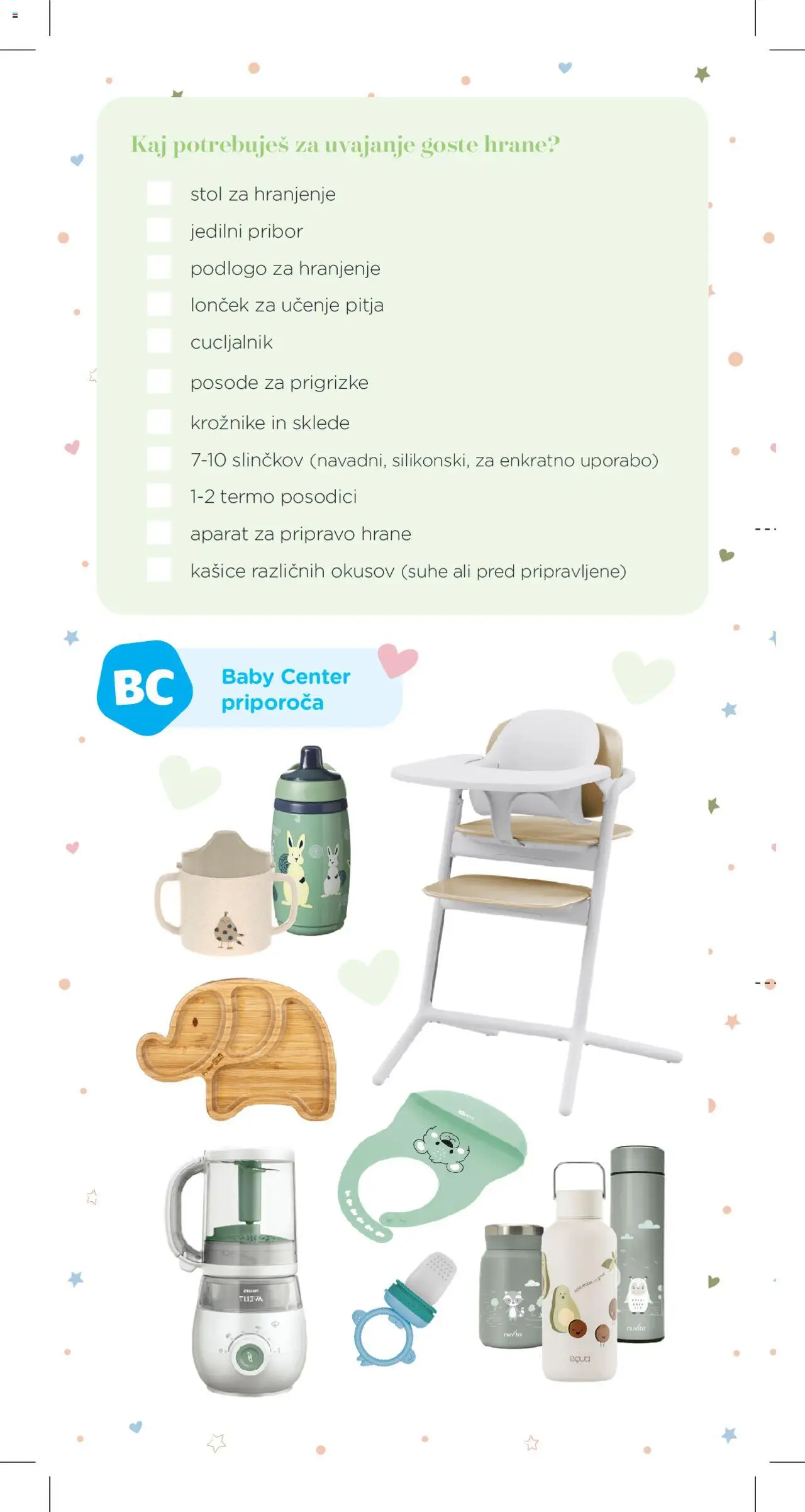 Baby center katalog nosečka │ velja od 01.07.2025 | Stran: 42 | Izdelki: Pribor, Stol
