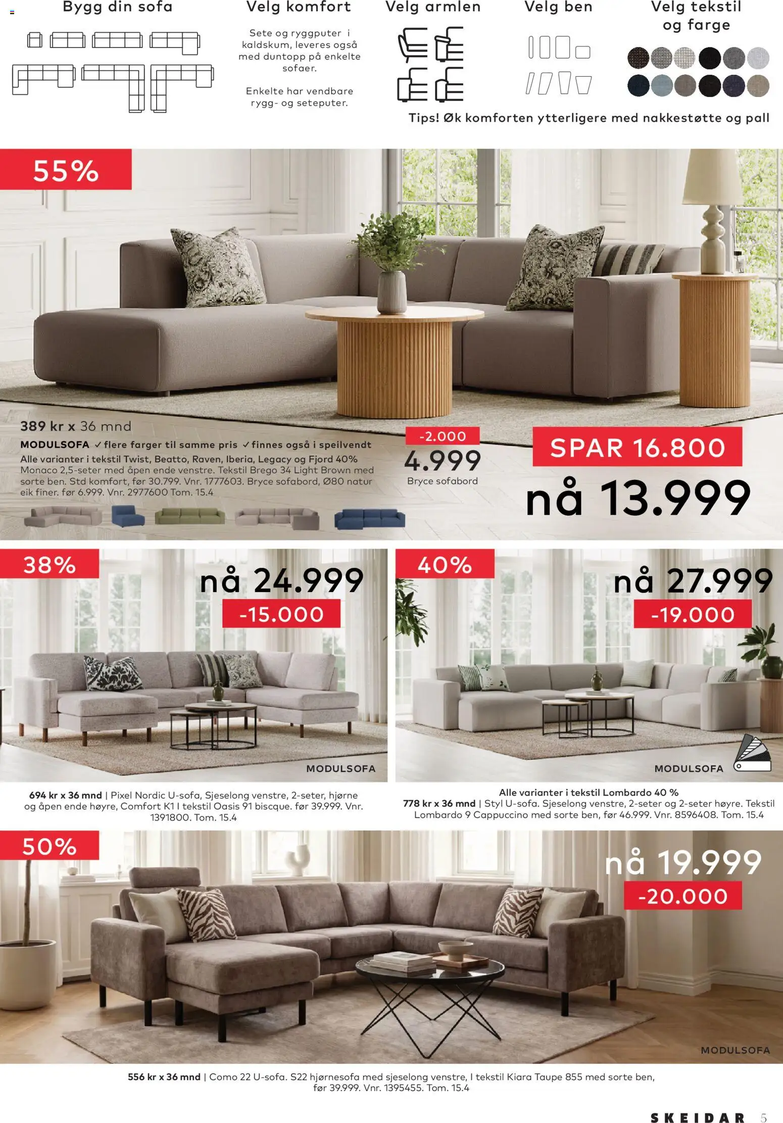 {H1} | Side: 5 | Produkter: Sofa, Sjeselong, Dishwasher powder