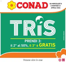 Anteprima del volantino Conad - TRIS valido a partire dal 08.04.2026