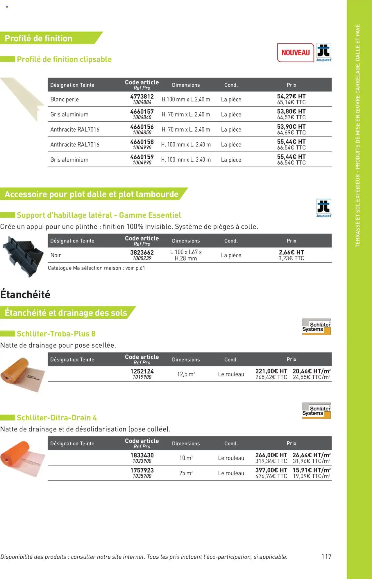  | Page: 117 | Produits: Plinthe, Rouleau