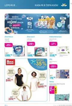 Lilly drogerie katalog - pregled Lilly drogerie kataloga - važi od 01.05.2026 | Strana: 43 | Proizvode: Lenor, Toalet papir, Pakovanje, Omekšivač za veš