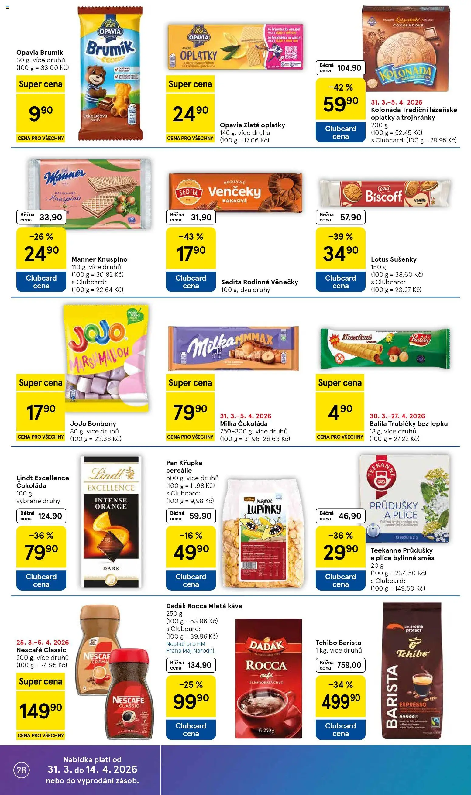 Toto nesmíte zmeškat - aktuální slevy v letáku Tesco 31.03.2026! | Ceská republika