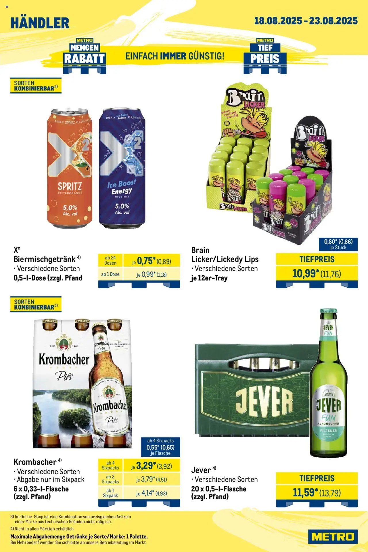 Metro Wochen-Angebote Händler - gültig ab dem 18.08.2025 | Seite: 5 | Produkte: Energy, Bier, Pils, Krombacher