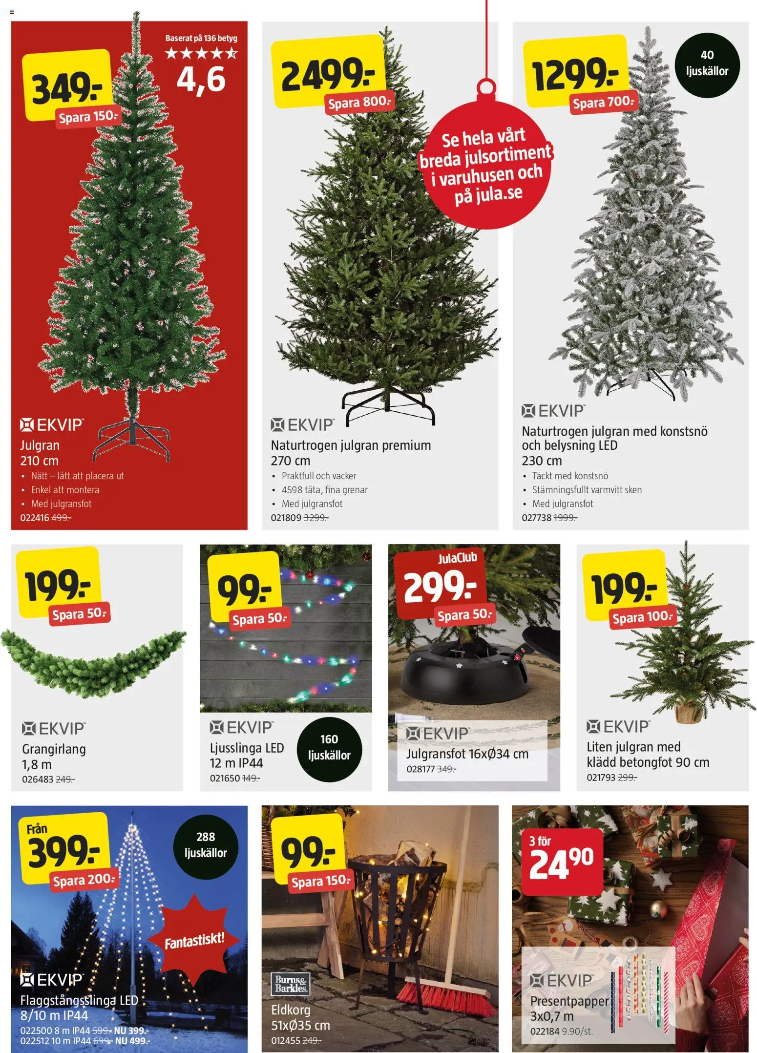 Jula reklamblad aktuell från 02.12.2025 | Sida: 2 | Produkter: Ljusslinga