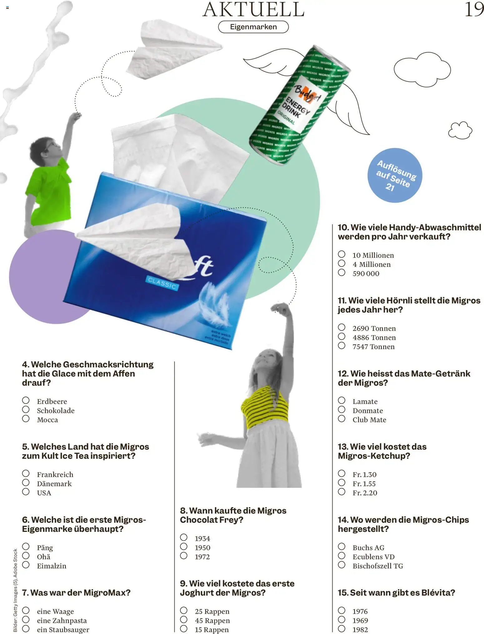 Migros Magazin – gültig ab 27.01.2026 | Seite: 19 | Produkte: Box, Glace, Joghurt, Bilder