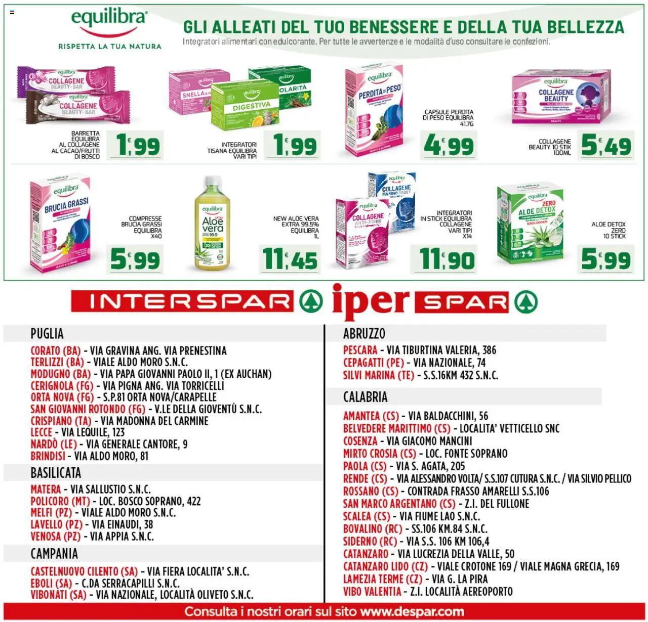 Volantino Interspar del 04.06.2025 | Pagina: 16 | Prodotti: Tè, Lavello, Barretta, Aloe vera