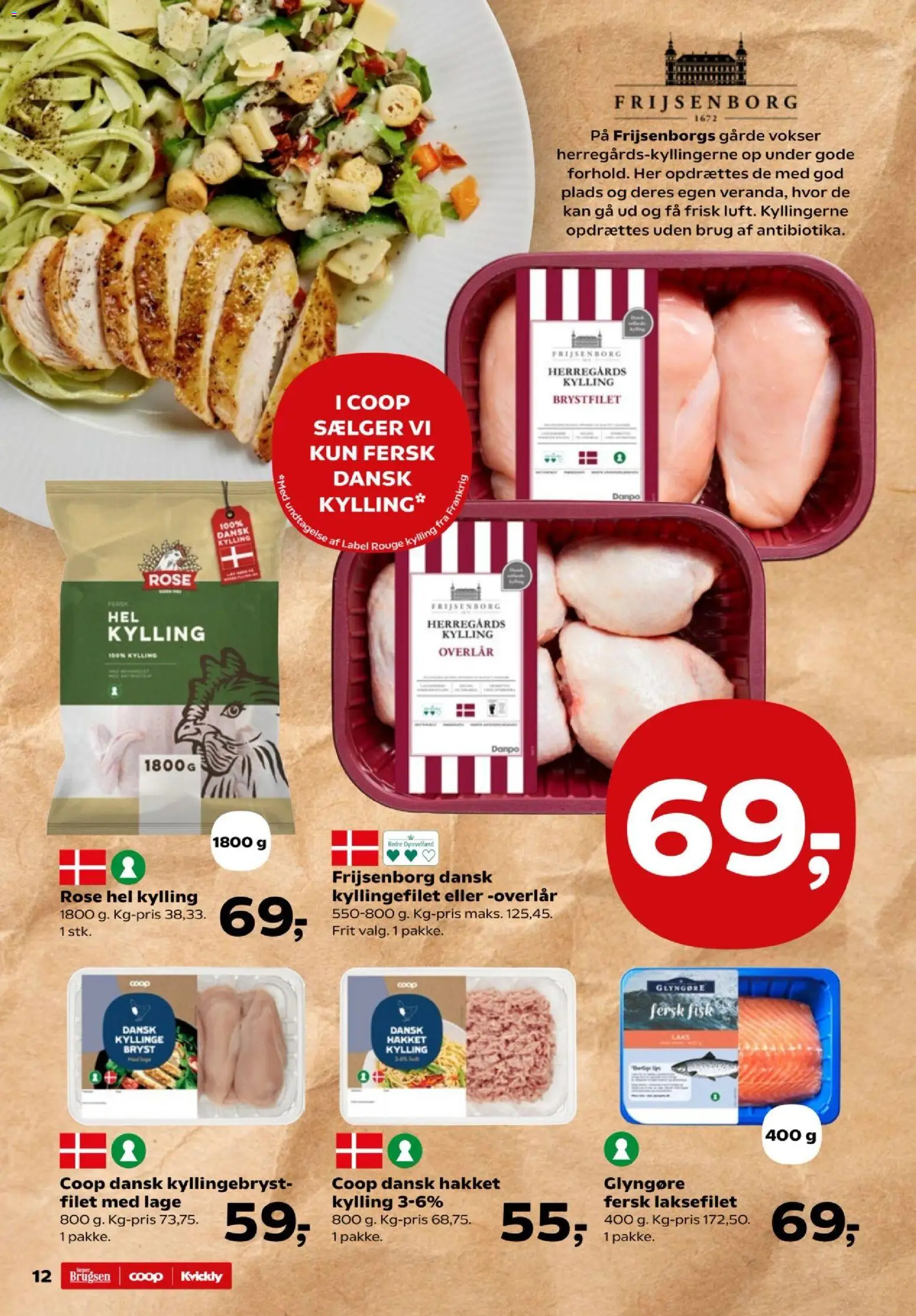 Kvickly tilbudsavis – gyldig fra 06.03.2026 | Side: 12 | Produkter: Fisk