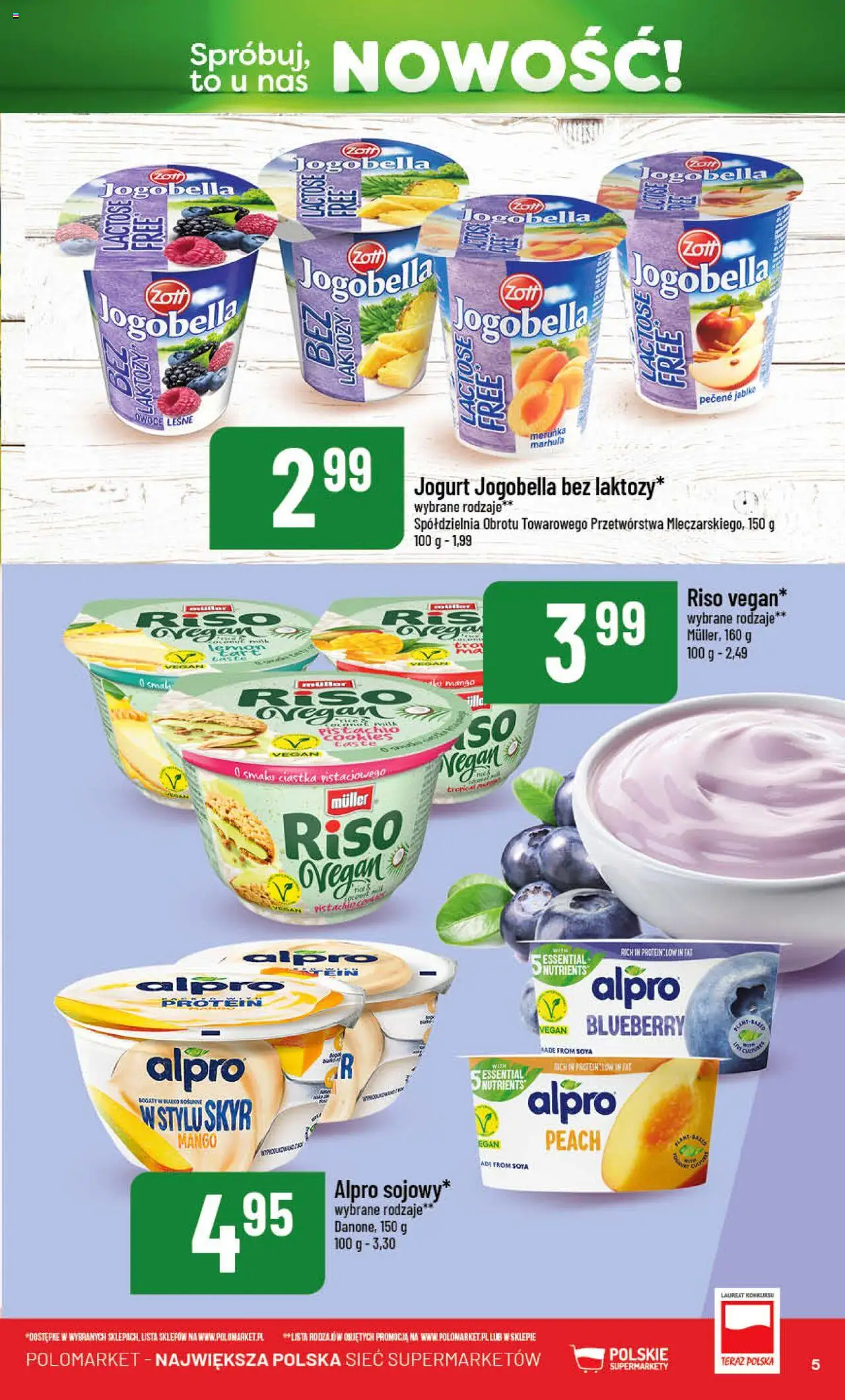 POLOmarket Gazetka - Nowości od 14.08.2025 | Strona: 5 | Produkty: Mango, Jogurt, Ciastka, Owoce