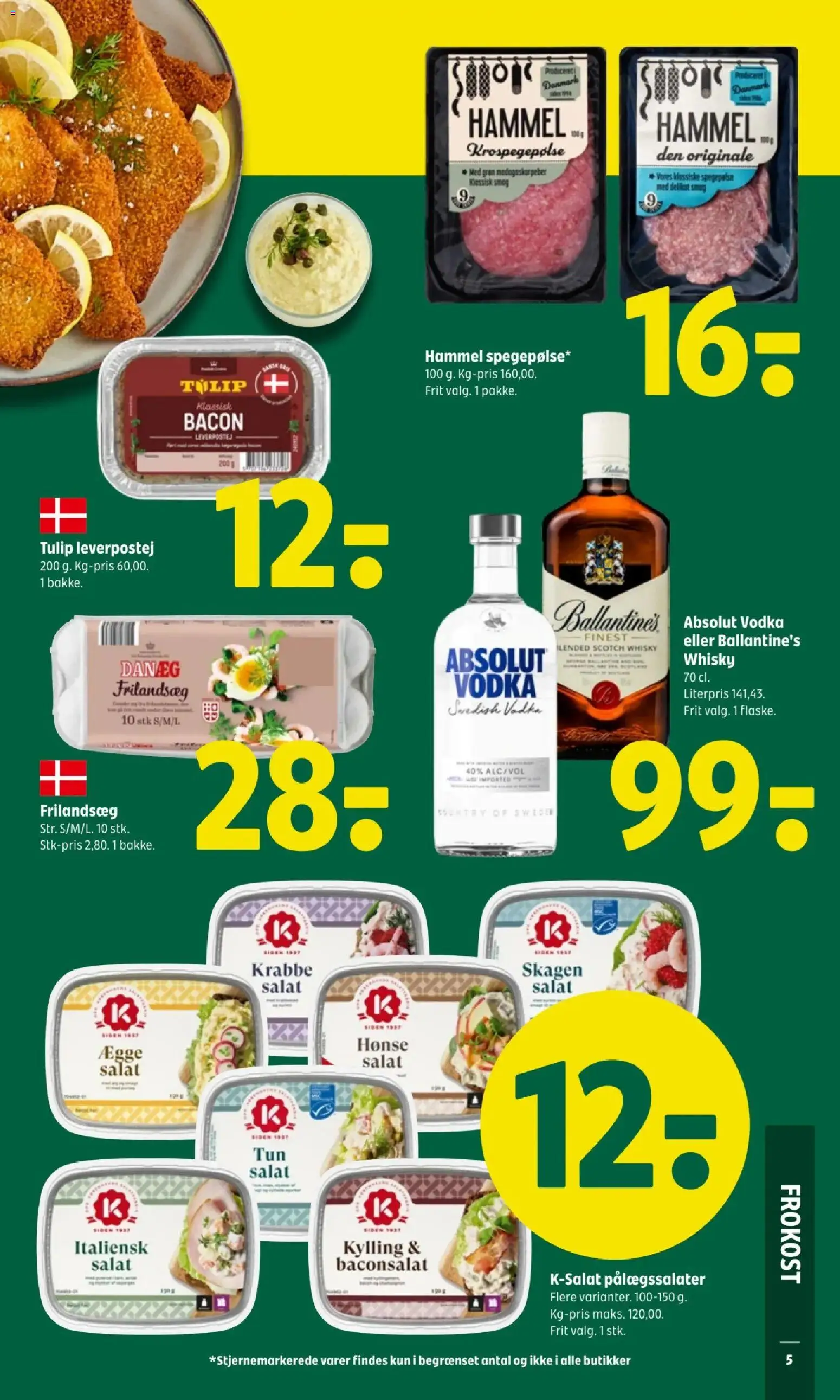Coop 365 tilbudsavis – gyldig fra 27.11.2025 | Side: 7 | Produkter: Paté, Vodka, Whisky, Leverpostej