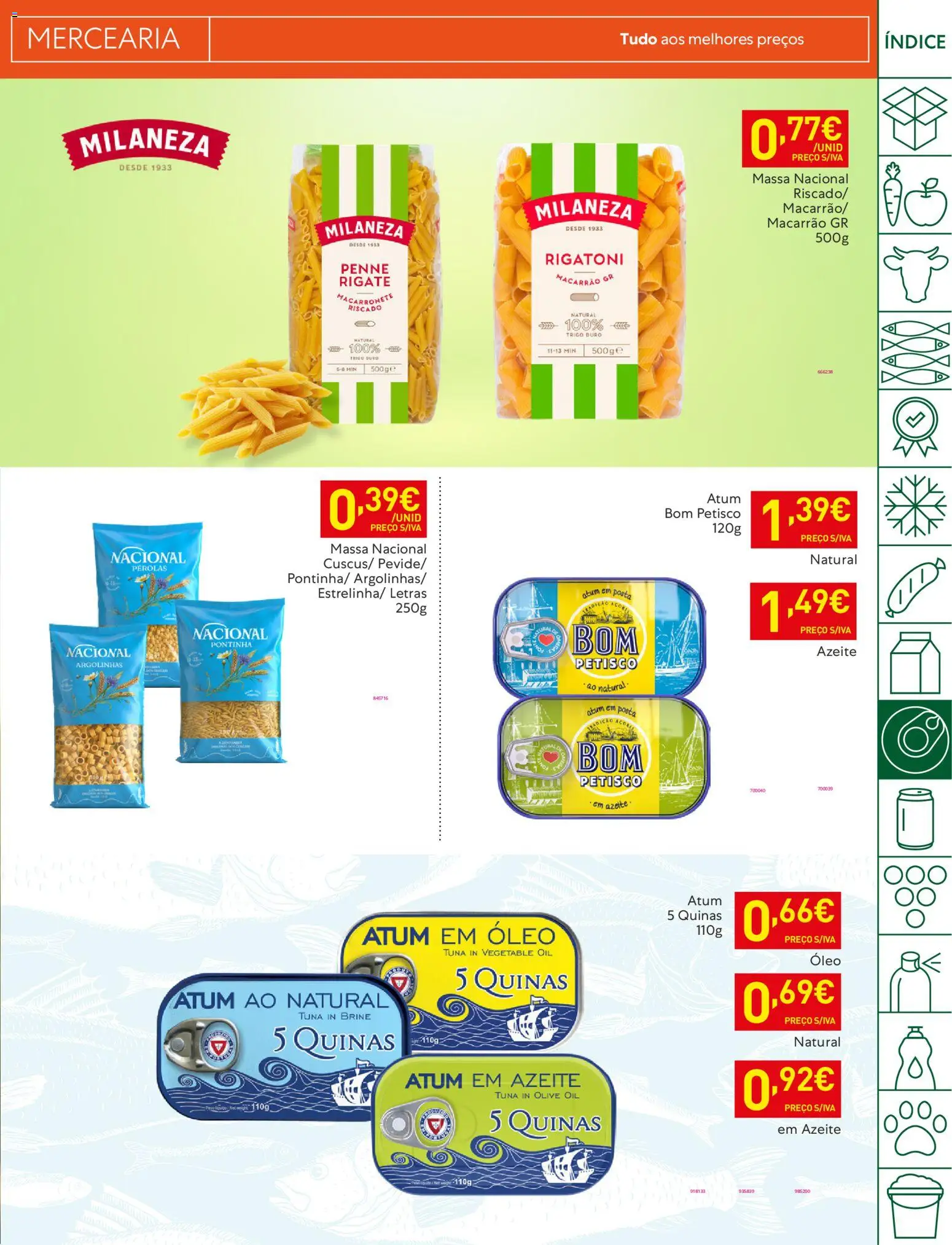 Recheio folheto │ válido de 17.02.2026 | Página: 27 | Produtos: Atum, Azeite, Macarrão, Massa