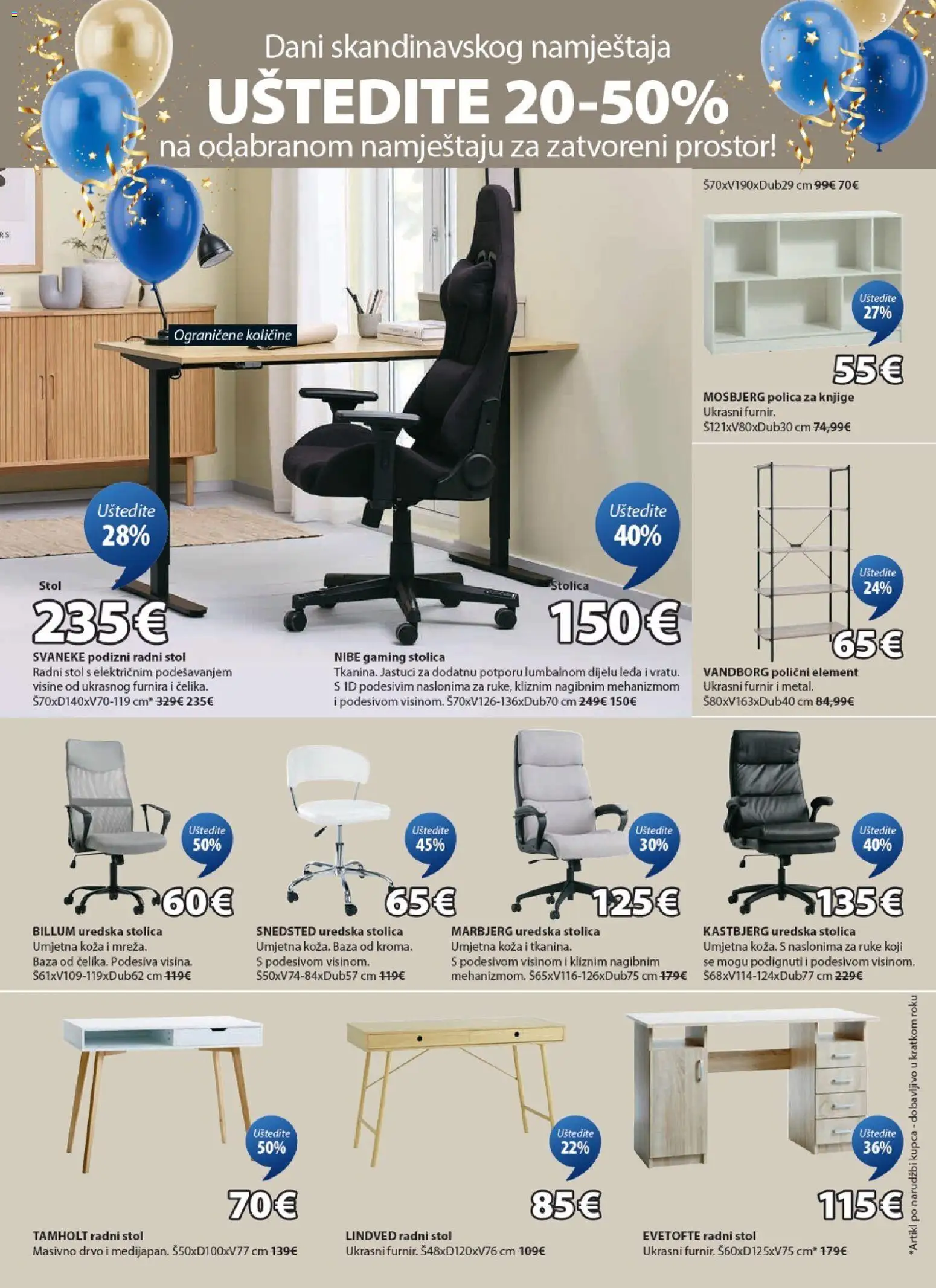 JYSK katalog | vrijedi od 12.11.2025 | Stranica: 3 | Proizvodi: Stol, Stolica, Radni stol, Uredska stolica