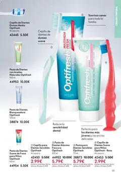 Vista previa Oriflame - Catálogo Campaña 15 válido desde el 29.10.2025 | Página: 121 | Productos: Cepillo, Cepillo de dientes, Pasta, Δαμάσκηνο