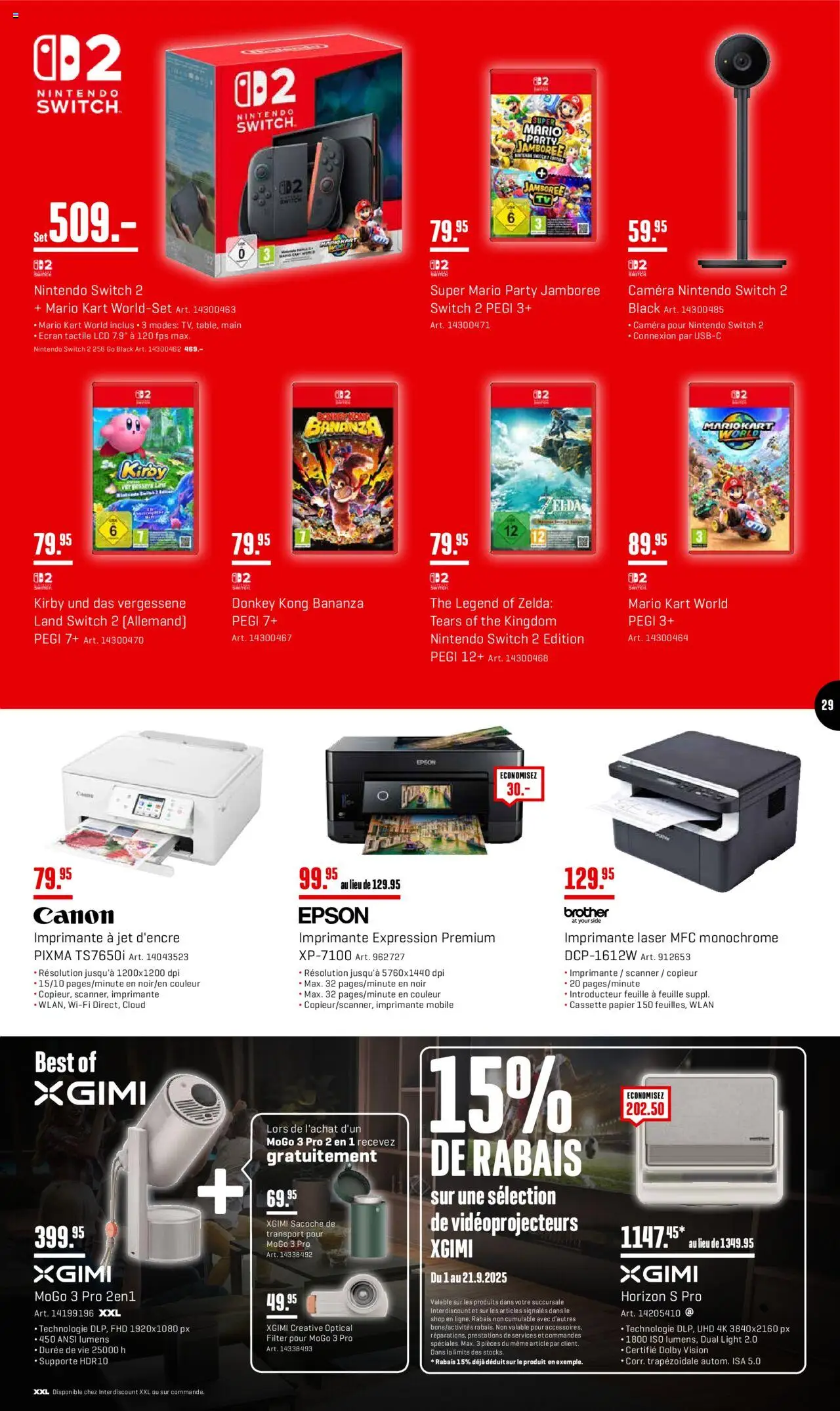 Interdiscount Aktionen Brand Love FR – gültig ab 08.09.2025 | Seite: 29 | Produkte: Epson