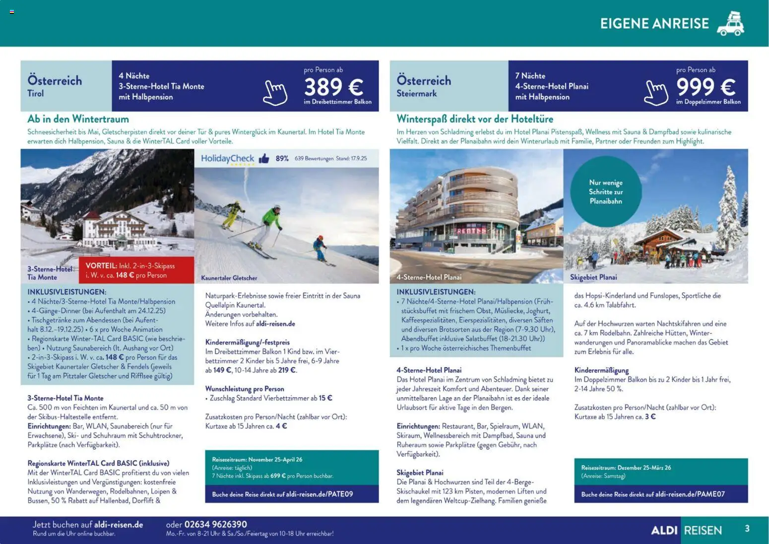 Aldi Süd Themenkatalog November 25 – gültig ab 01.11.2025 | Seite: 3 | Produkte: Tür, Ski, Uhr