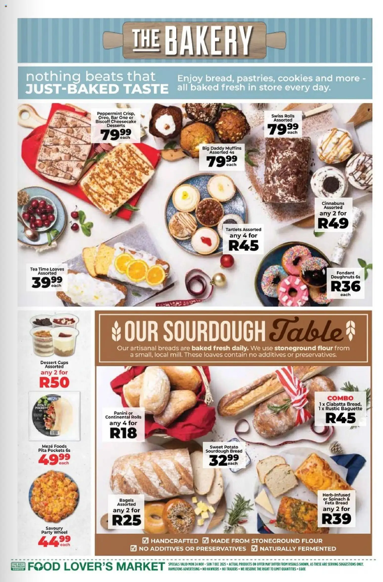New Food Lover's Market catalogue – valid from 24.11.2025 | Page: 5 | Products: Pó talco, Tea, Cookies, Peach