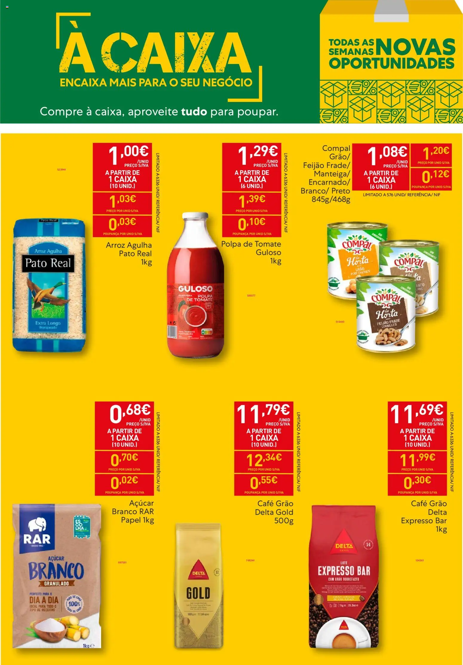 Recheio folheto │ válido de 20.01.2026 | Página: 2 | Produtos: Caixa, Arroz, Açúcar, Tomate