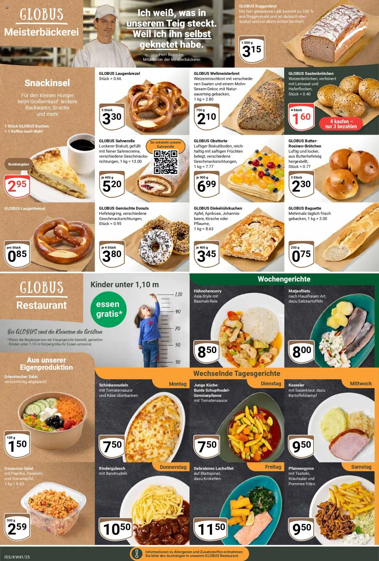 Globus Prospekt 	 – gültig ab 06.10.2025 | Seite: 10 | Produkte: Basmatireis, Kaffee, Kuchen, Salat