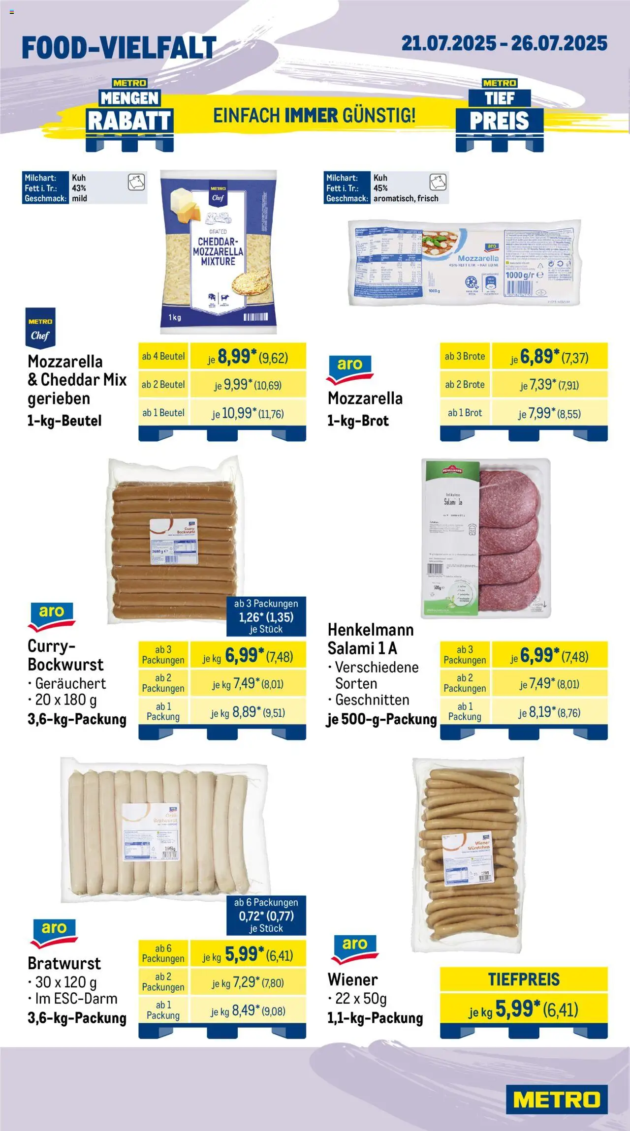Metro Wochen-Angebote Gastro - gültig ab dem 21.07.2025 | Seite: 10 | Produkte: Grill, Mozzarella, Brot, Pizza