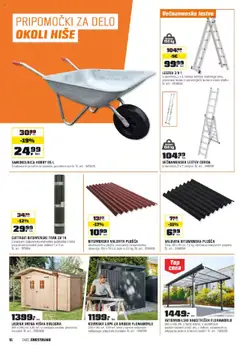 Novi OBI katalog ponudbe – veljaven od 01.09.2025 | Stran: 16 | Izdelki: Teza, Kos, Vrtna hiška, Samokolnica