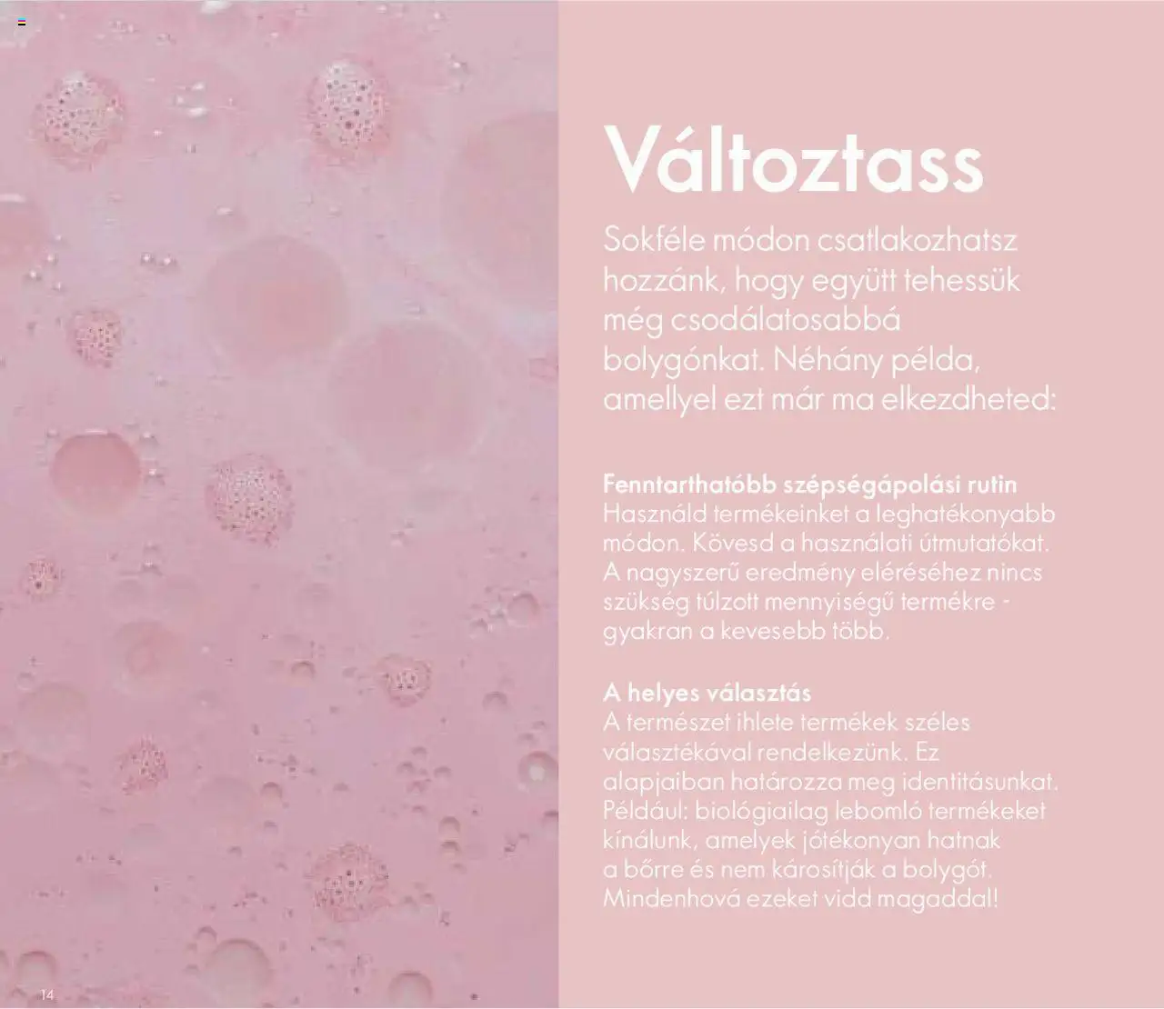 Oriflame akciós ujság - amely érvényes a következő dátumtól: 27.05.2020 | Oldal: 14