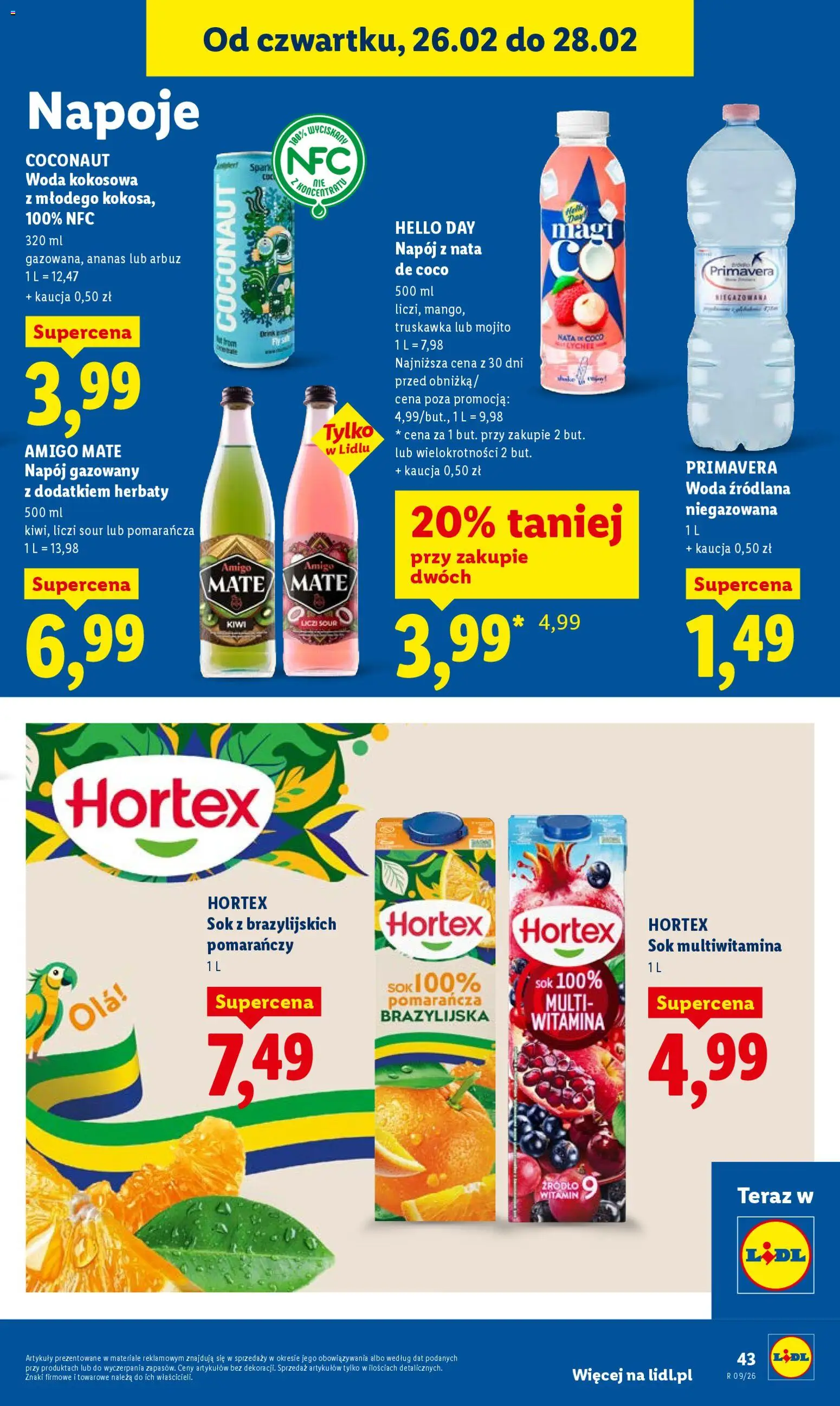 Lidl Polsko leták od 26.02.2026 | Strana: 43 | Produkty: Ananas, Kiwi, Mojito