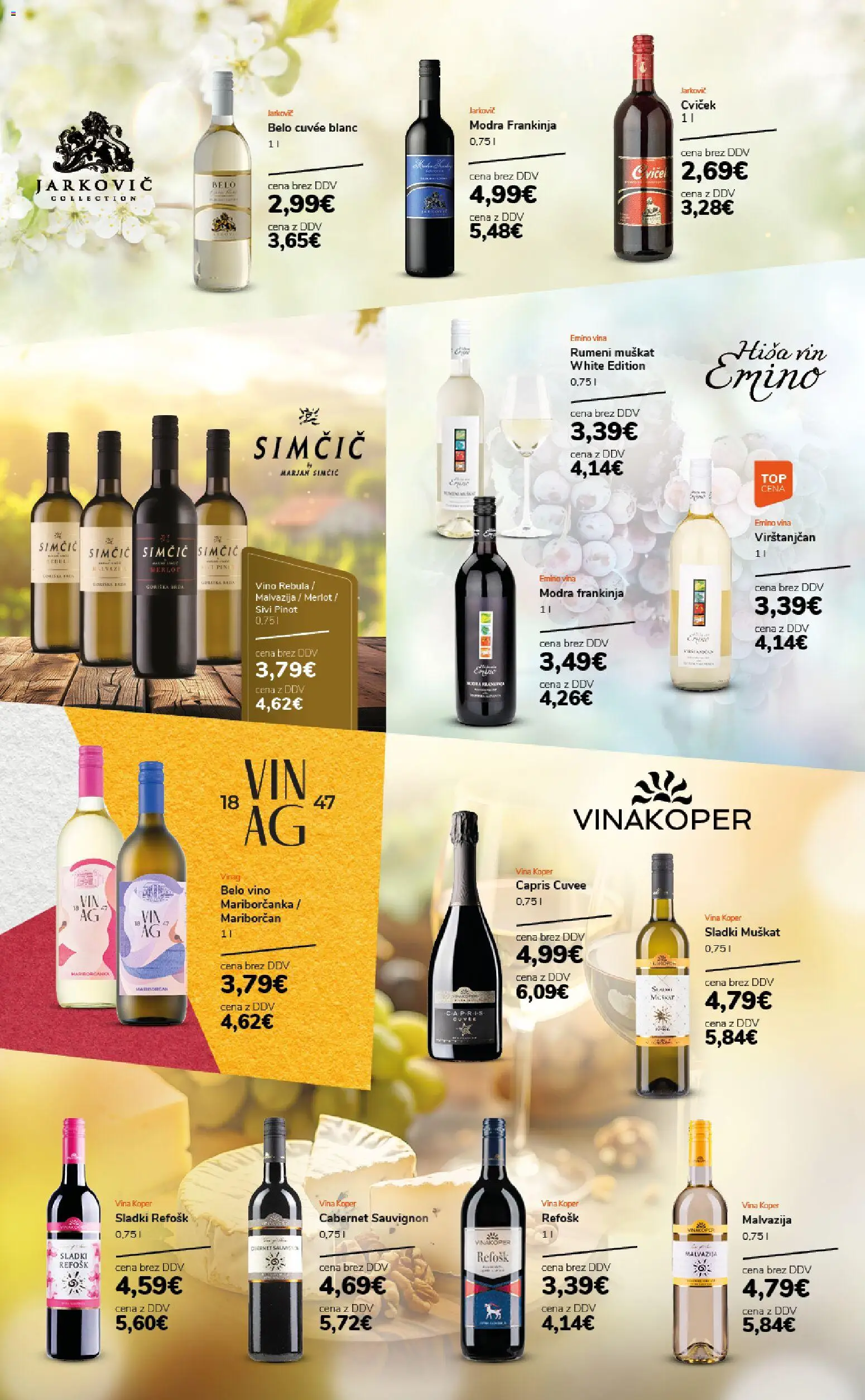 Novi Ahac katalog ponudbe – veljaven od 01.04.2026 | Stran: 6 | Izdelki: Vino