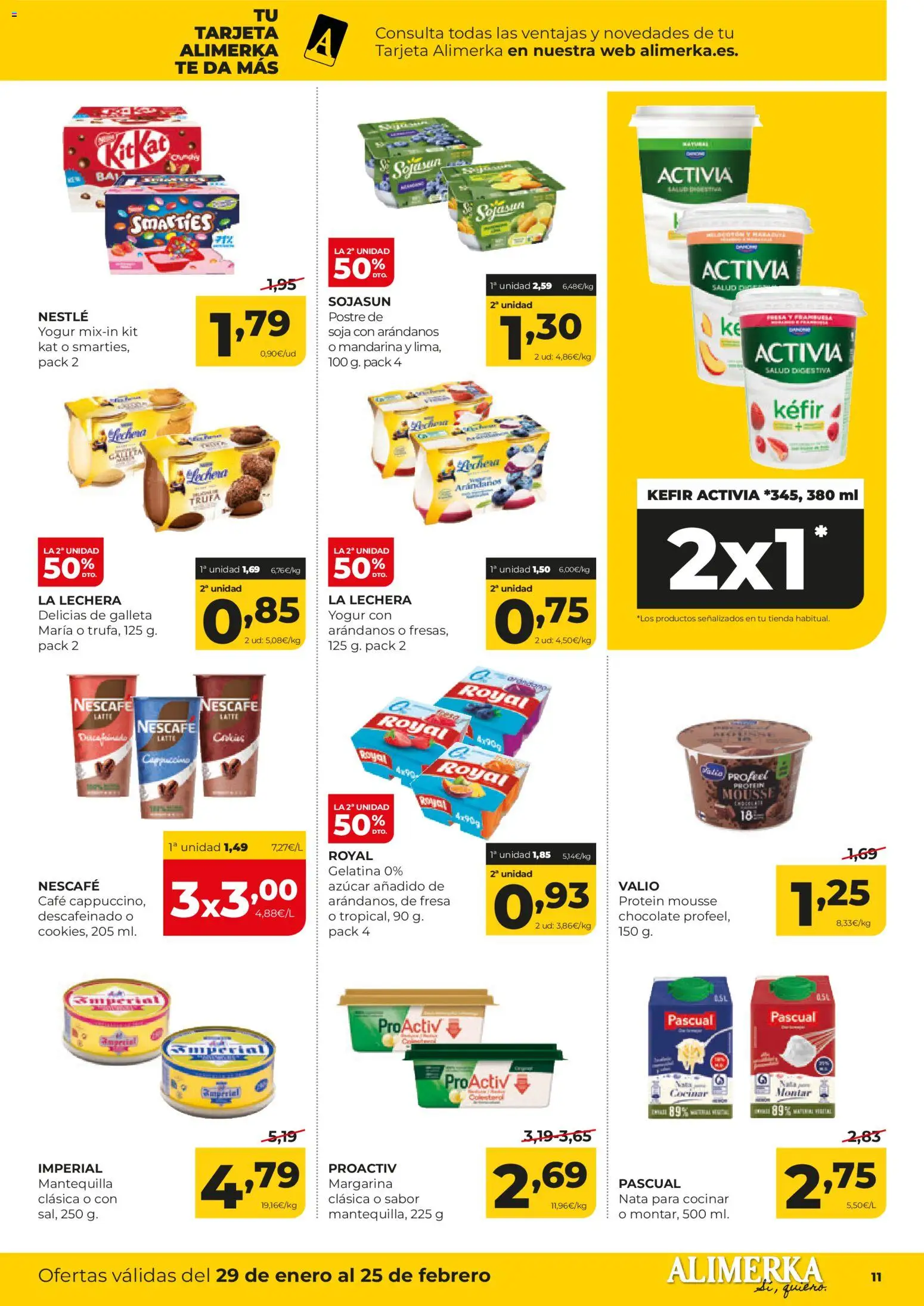 Alimerka folleto Asturias │ válido desde el 29.01.2026 | Página: 11 | Productos: Πιατοθήκη, Café, Chocolate, Margarina