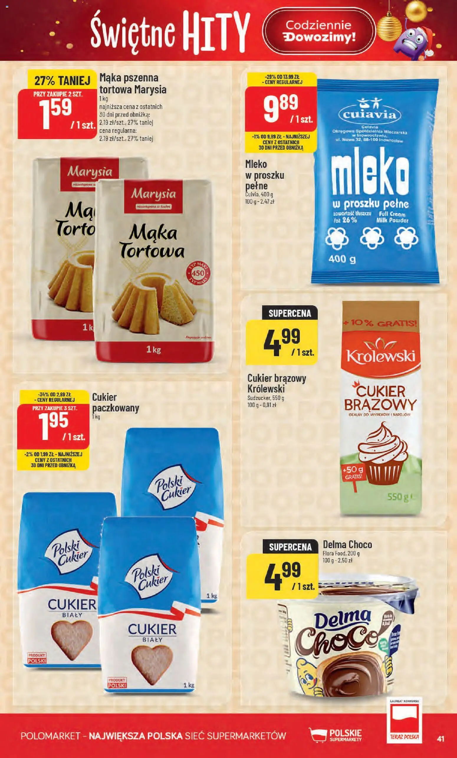 POLOmarket Black Friday od 26.11.2025 | Strona: 41 | Produkty: Mleko w proszku, Mleko, Cukier brązowy, Cukier