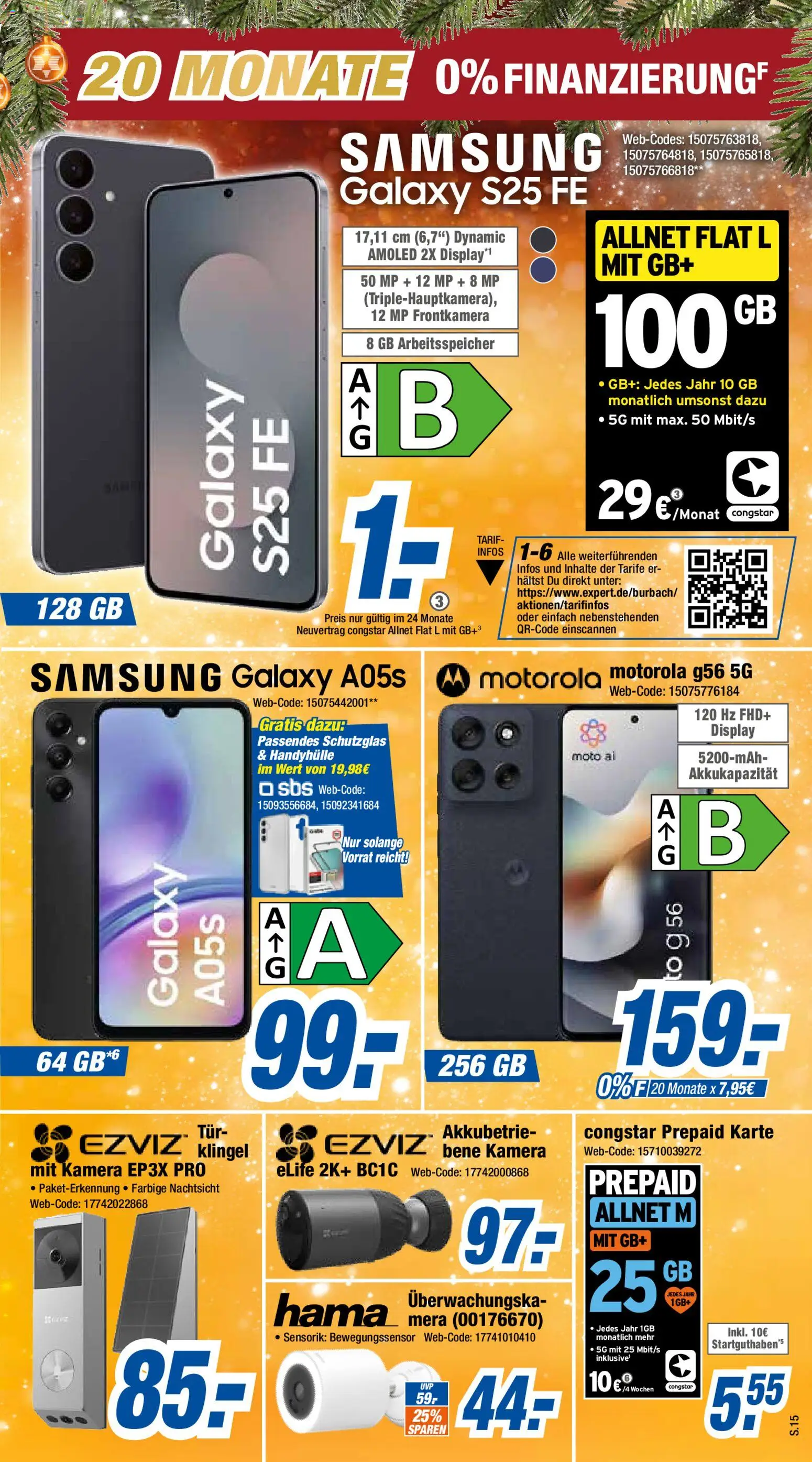 Expert Prospekt 	 – gültig ab 08.12.2025 | Seite: 15 | Produkte: Kamera, Tür, Samsung