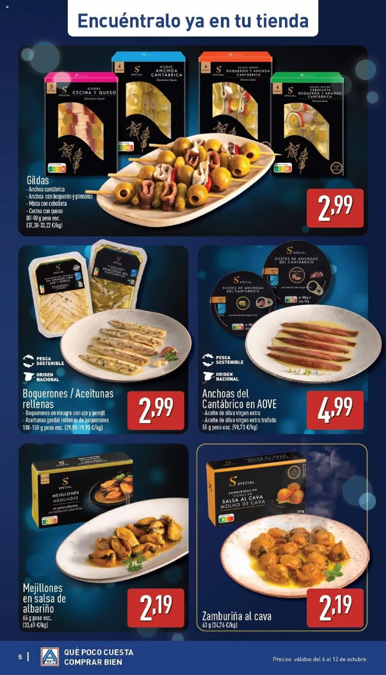 Aldi folleto Península │ válido desde el 06.10.2025 | Página: 5 | Productos: Aceite, Κάδος απορρυμάτων, Aceite de oliva, Peso
