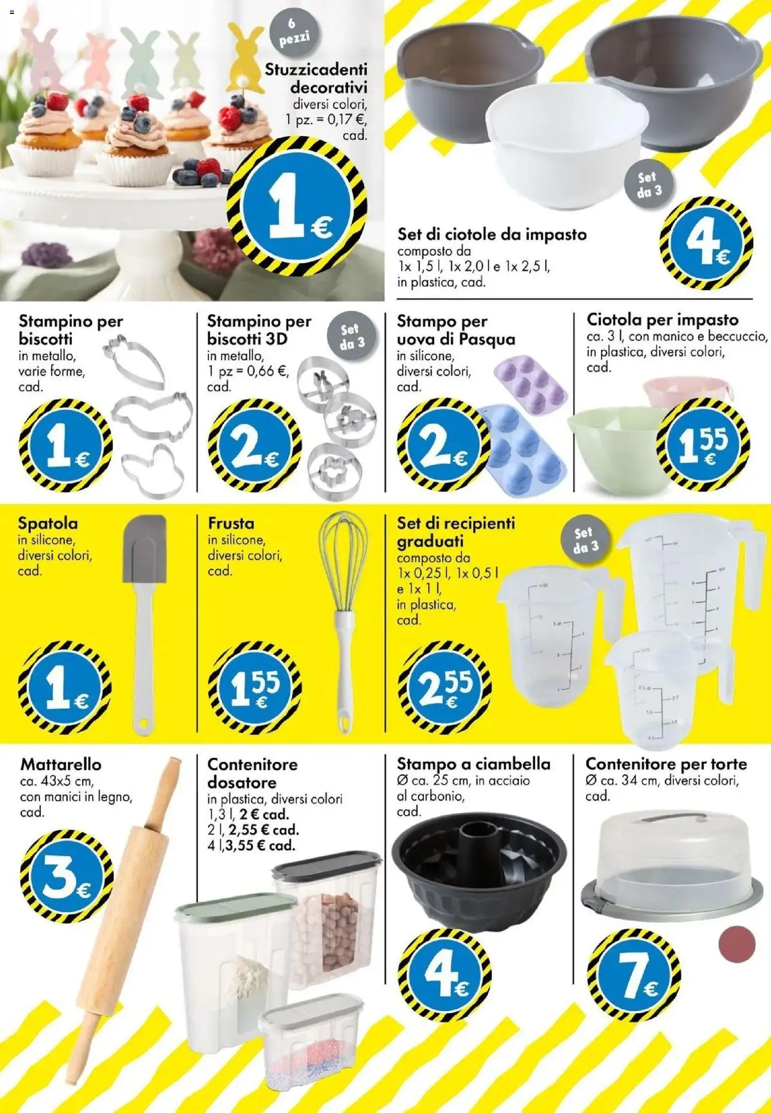 Volantino TEDi del 06.03.2026 | Pagina: 9 | Prodotti: Biscotti, Spatola, Contenitore, Ciotola