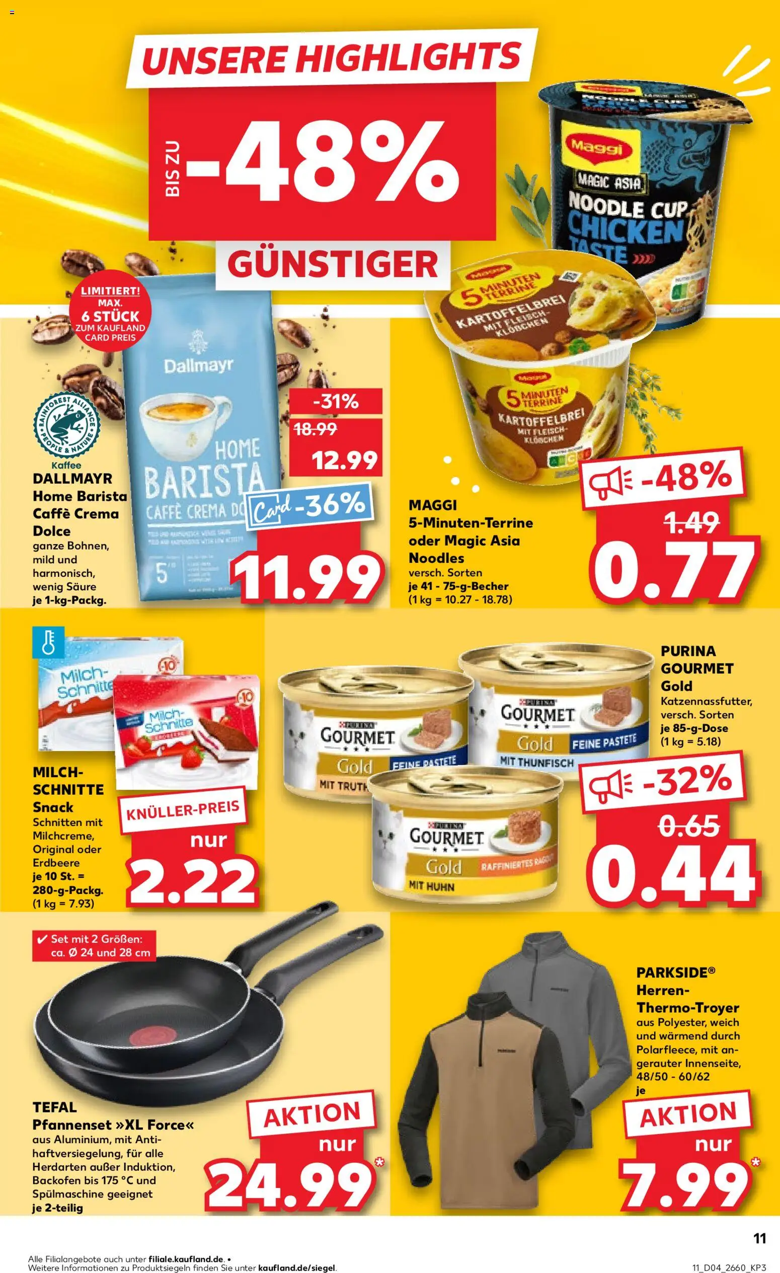 Kaufland prospekt Hannover	 – gültig ab 22.01.2026 | Seite: 11 | Produkte: Maggi, Thunfisch, Backofen, Purina gourmet gold