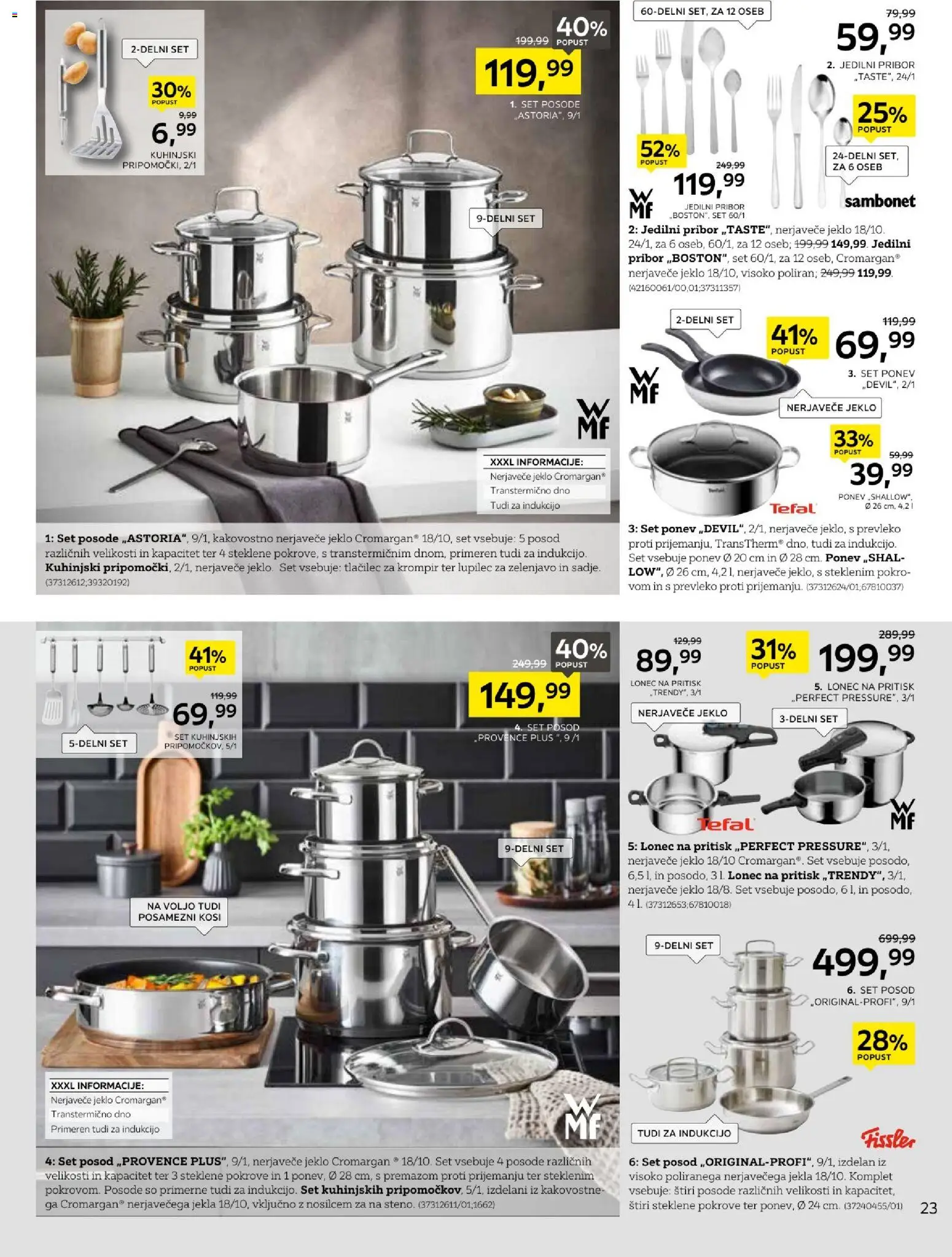 Novi XXXL Lesnina katalog ponudbe – veljaven od 19.01.2026 | Stran: 23 | Izdelki: Pribor, Krompir