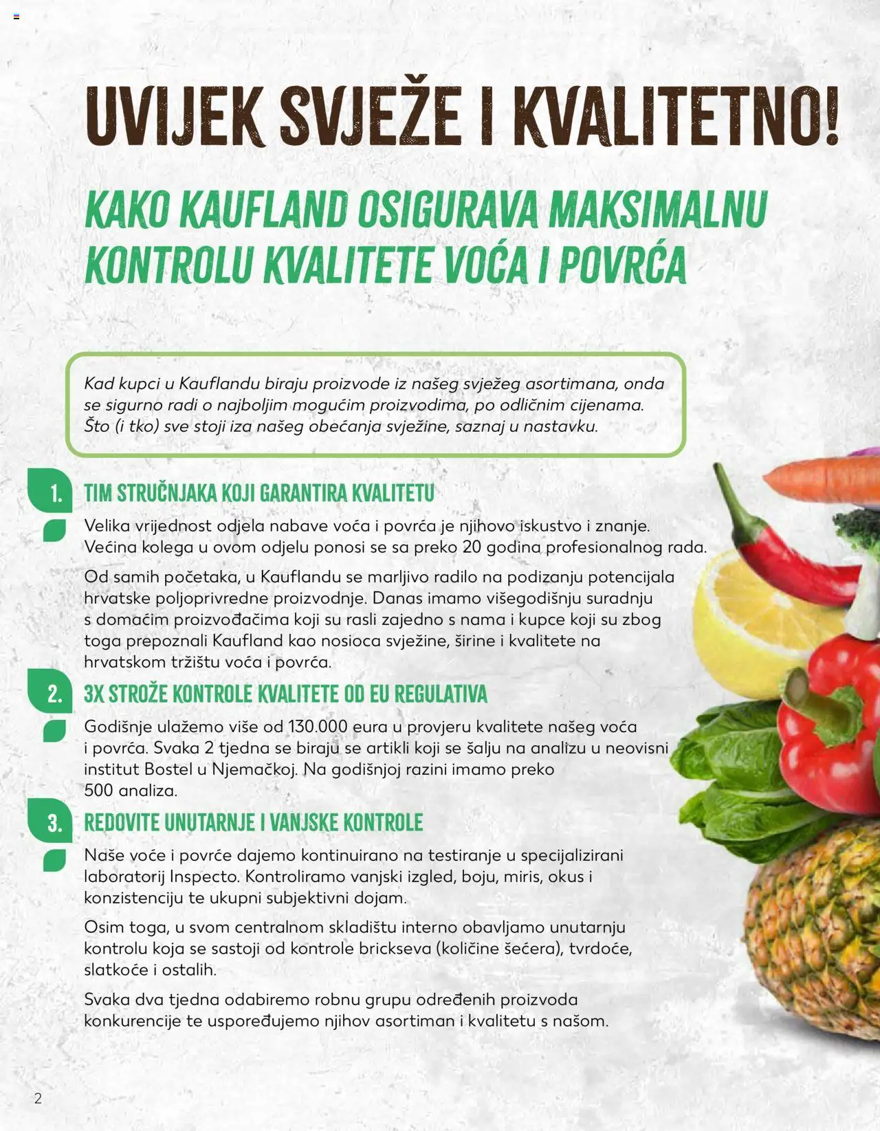 Kaufland katalog | vrijedi od 23.01.2024 | Stranica: 2 | Proizvodi: Povrće, Voće