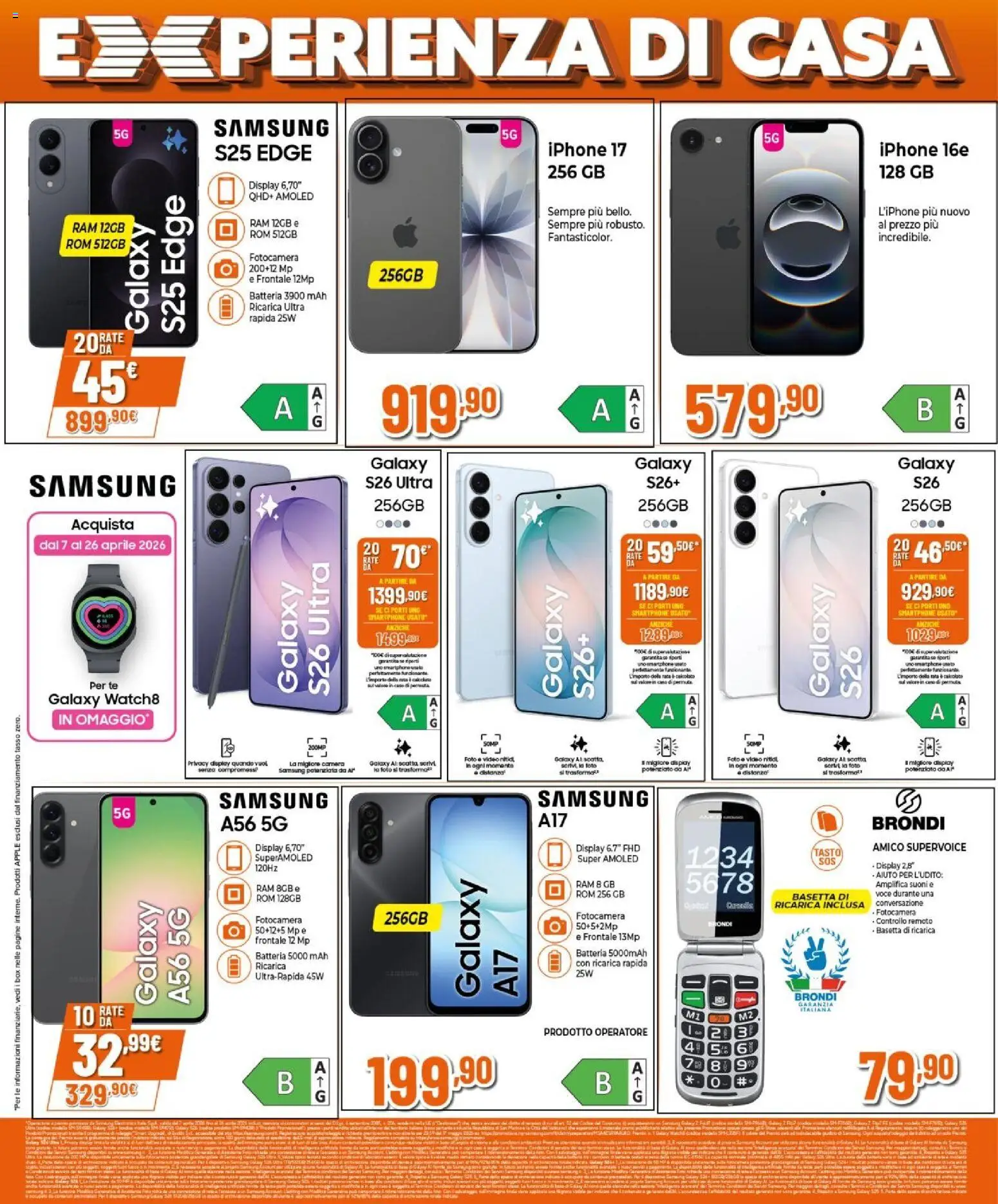 Volantino Expert del 09.04.2026 | Pagina: 2 | Prodotti: Iphone, Video, Fotocamera, Samsung