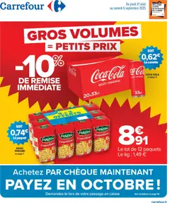 Carrefour - Prévisualisation de Carrefour catalogue : gros volumes = petits prix valide à partir de 21.08.2025