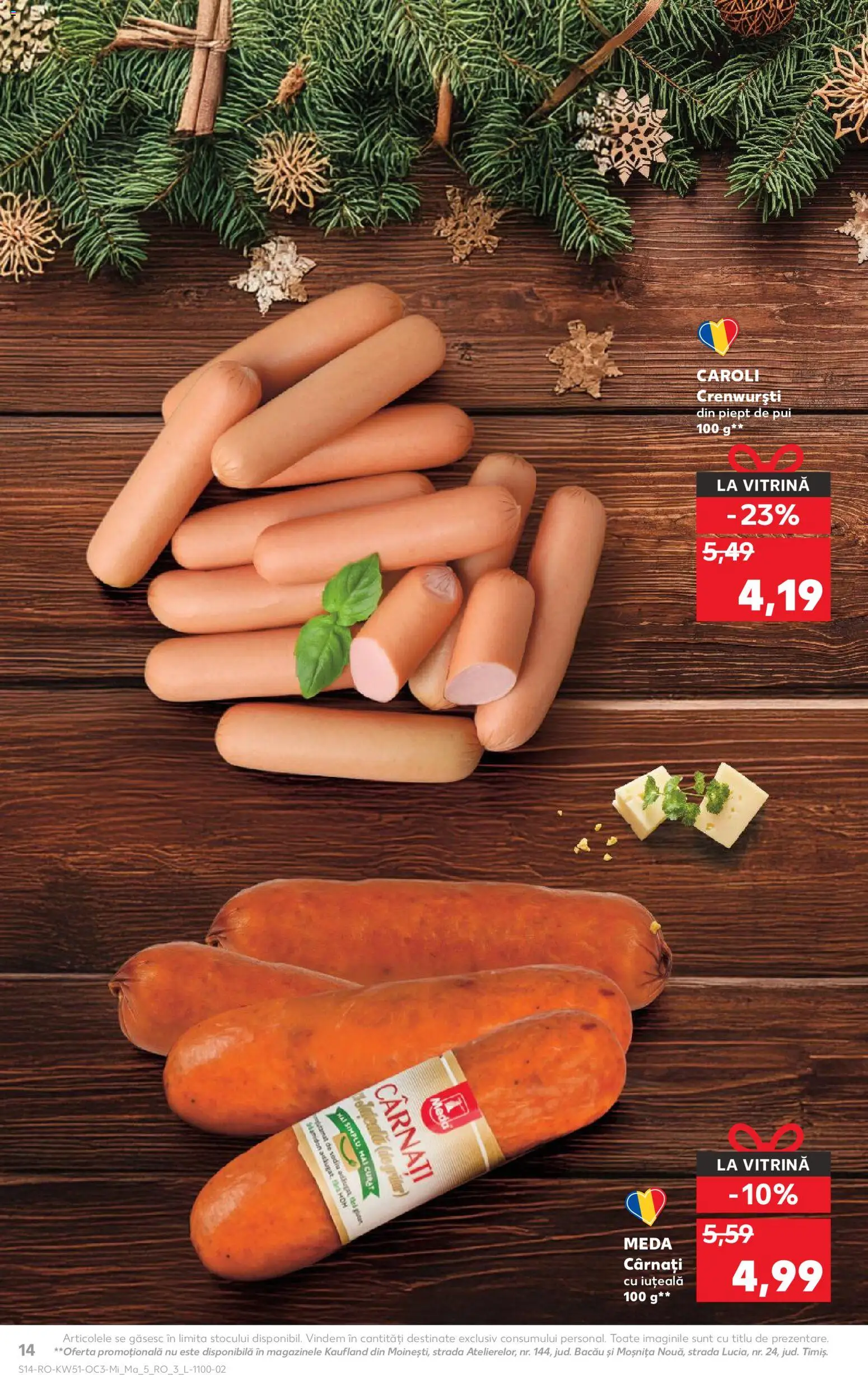 Kaufland RO akciós ujság - amely érvényes a következő dátumtól: 17.12.2025 | Oldal: 14