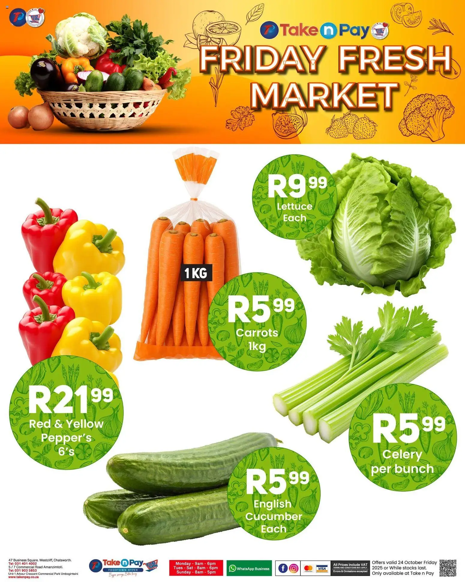 New Take n Pay catalogue – valid from 24.10.2025 | Page: 9 | Products: Carrots, Lettuce