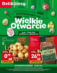 Pogląd oferty "Delikatesy Centrum gazetka - Zamość Otwarcie" - ważna od 26.03.2026