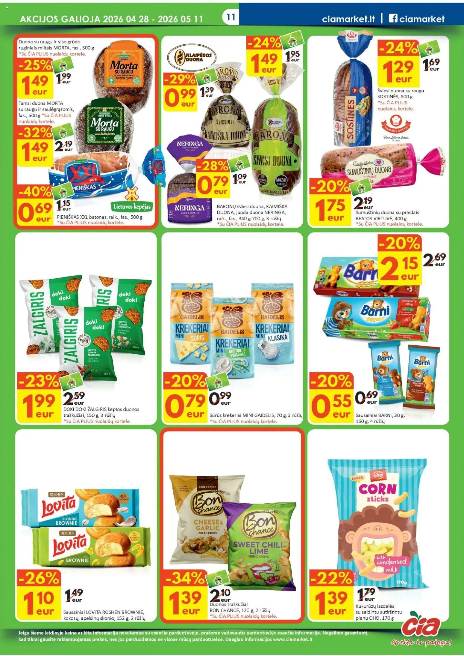 ČIA MARKET akcijos nuo 28.04.2026 | Puslapis: 11