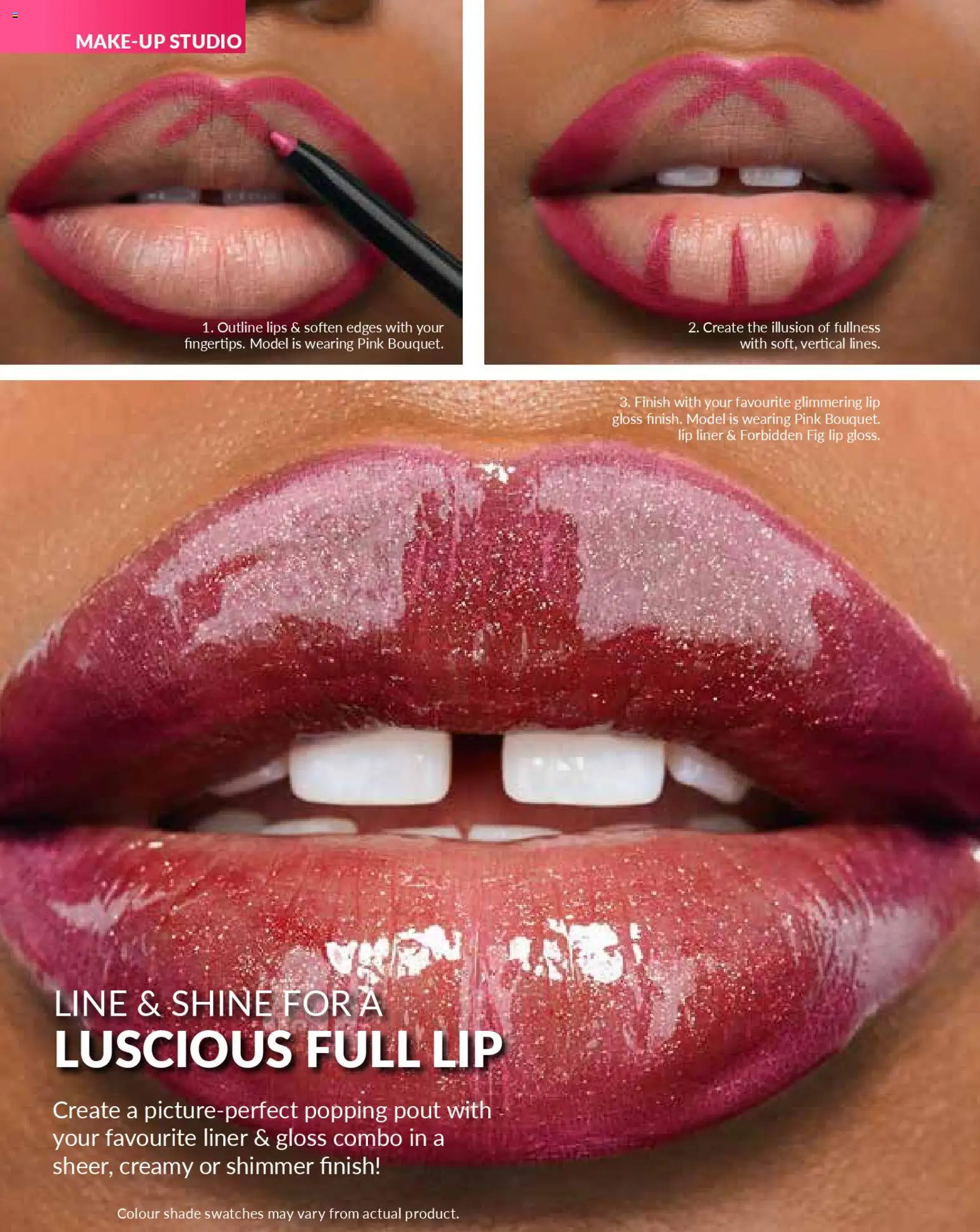 New Avon catalogue – valid from 01.01.2026 | Page: 66 | Products: Gloss, Lip liner, Lip gloss