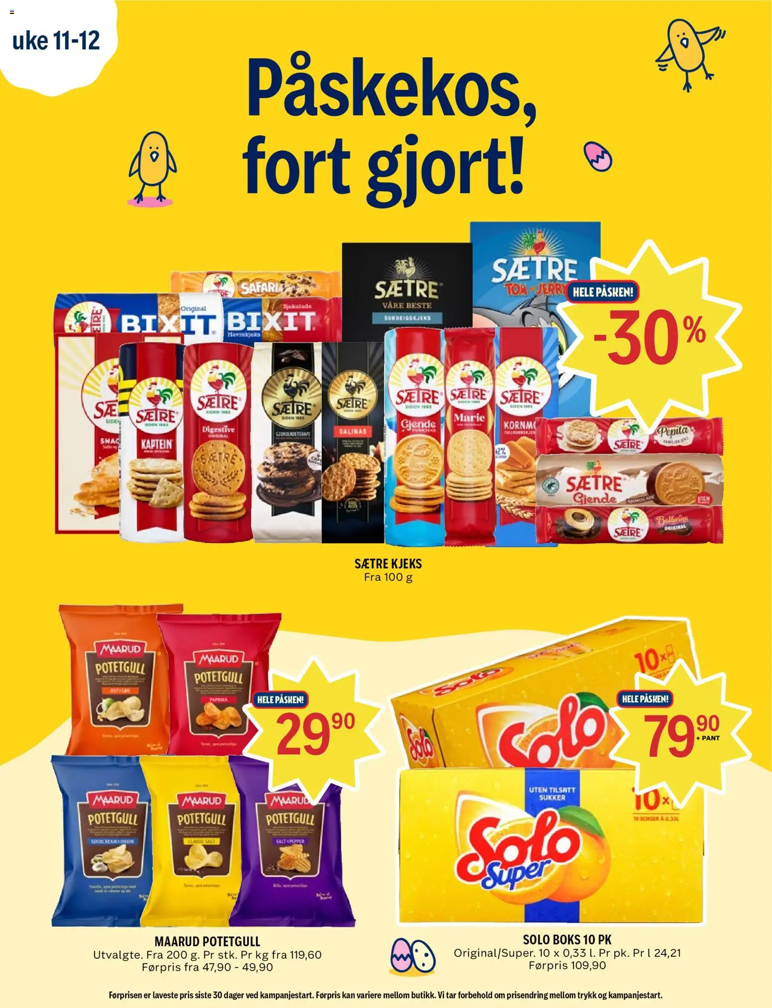 {H1} | Side: 2 | Produkter: Sjokolade, Kjeks, Potetgull, Sukker