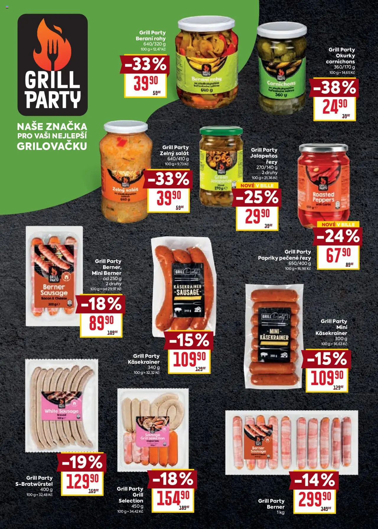 Billa katalog - Léto a grilování od 21.05.2025 | Strana: 6 | Produkty: Okurky, Salát, Jalapeňos