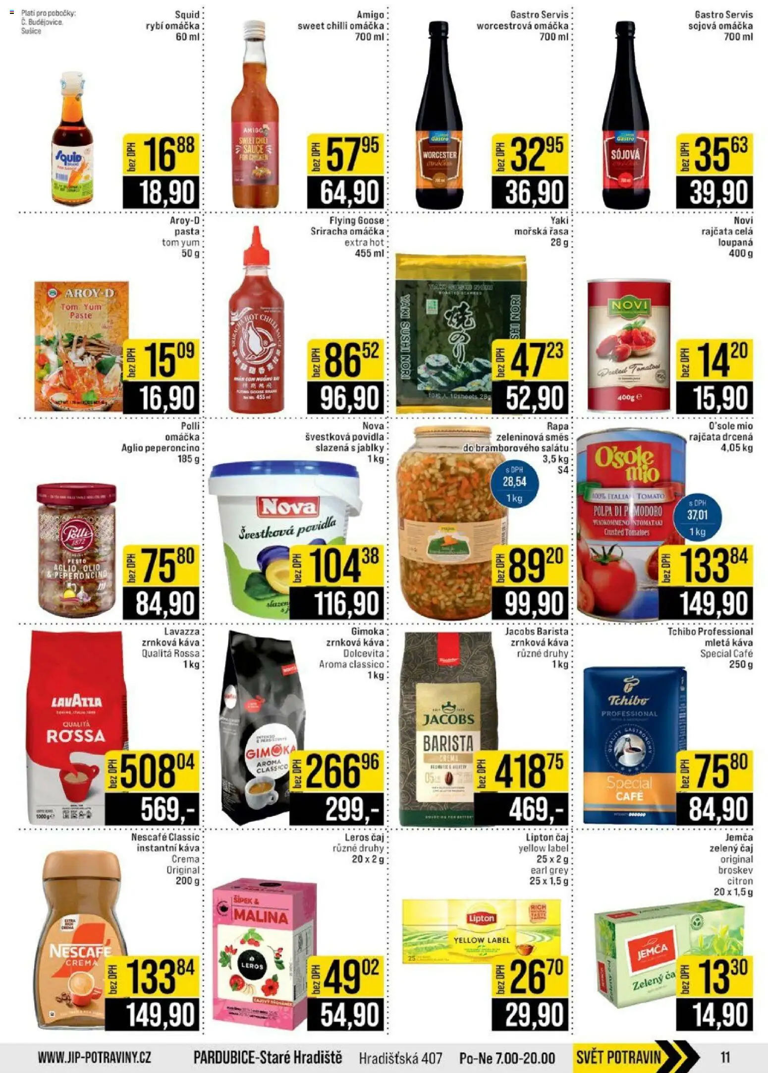 Jip leták - Cash & Carry od 08.04.2026 | Strana: 11 | Produkty: Instantní káva, Nescafé, Crema, Jacobs barista