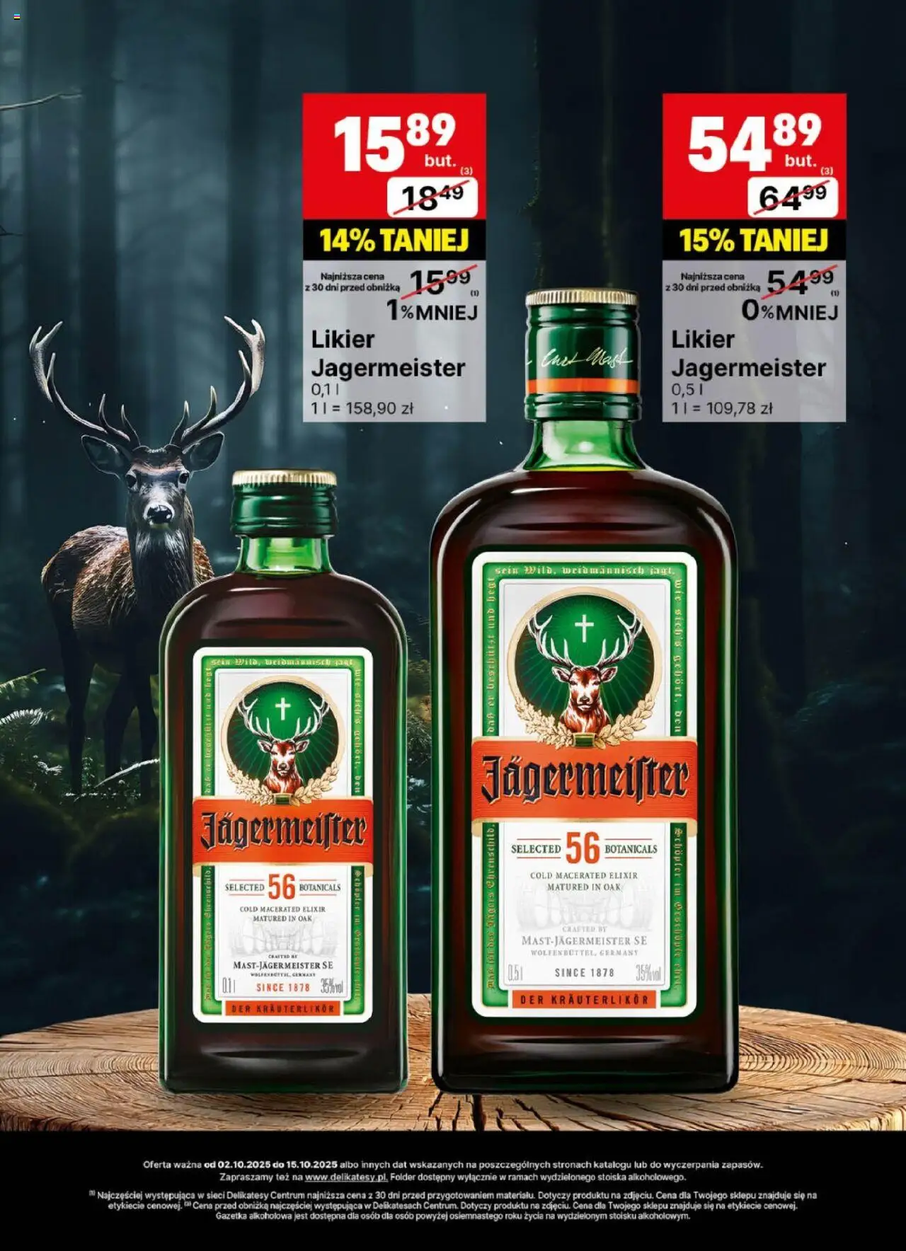 Delikatesy Centrum Gazetka - DeliBarek od 02.10.2025 | Strona: 25 | Produkty: Delikatesy, Jagermeister