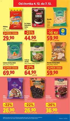 Náhled letáku Mák mletý, 200 g, 100 g = 13,45 Kč od 04.12.2025 | Strana: 29 | Produkty: Rozinky, Mandle, Vlašské ořechy, Kakao