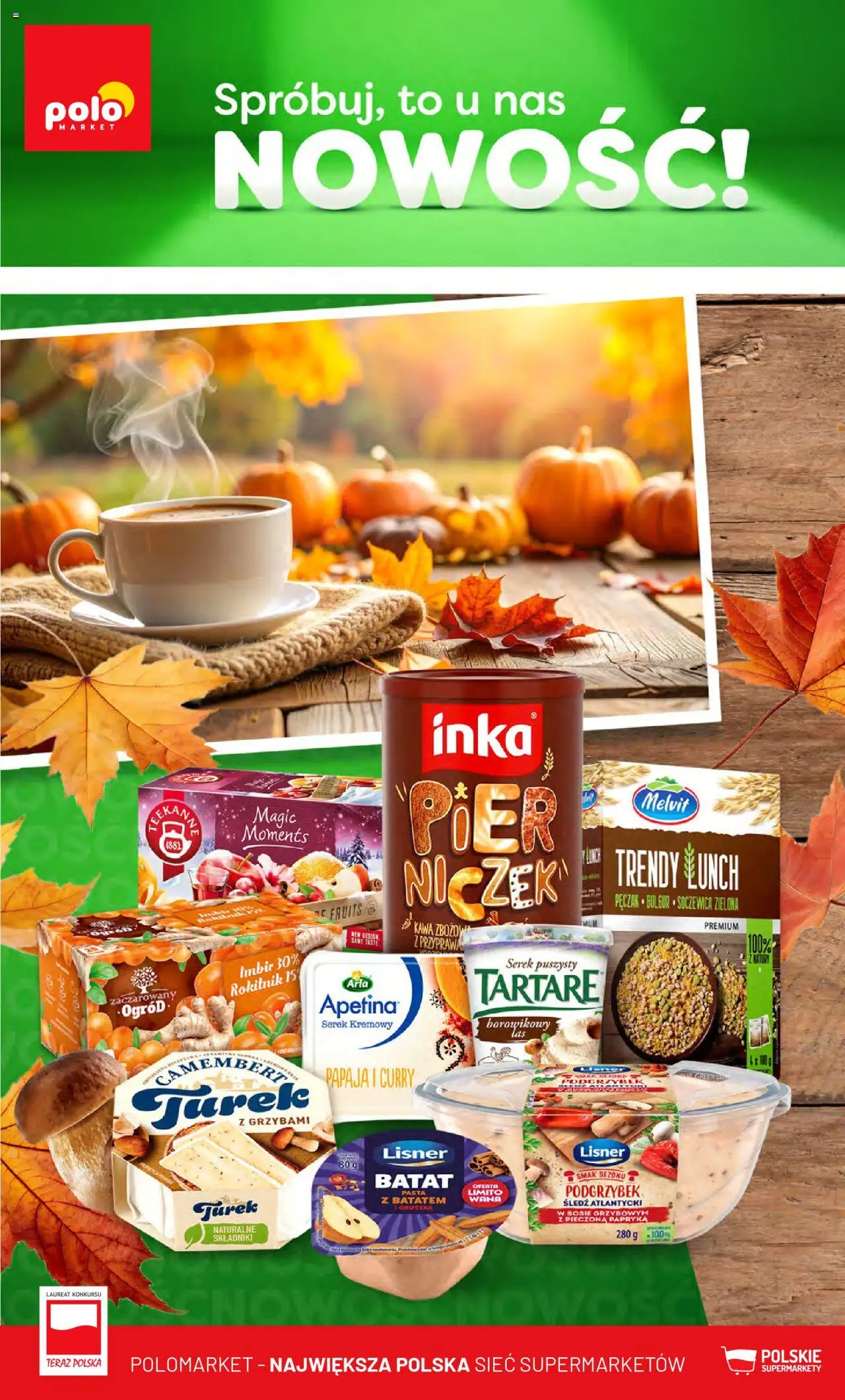 POLOmarket Gazetka - Nowości od 14.10.2025 | Strona: 1 | Produkty: Batat, Serek, Camembert, Soczewica